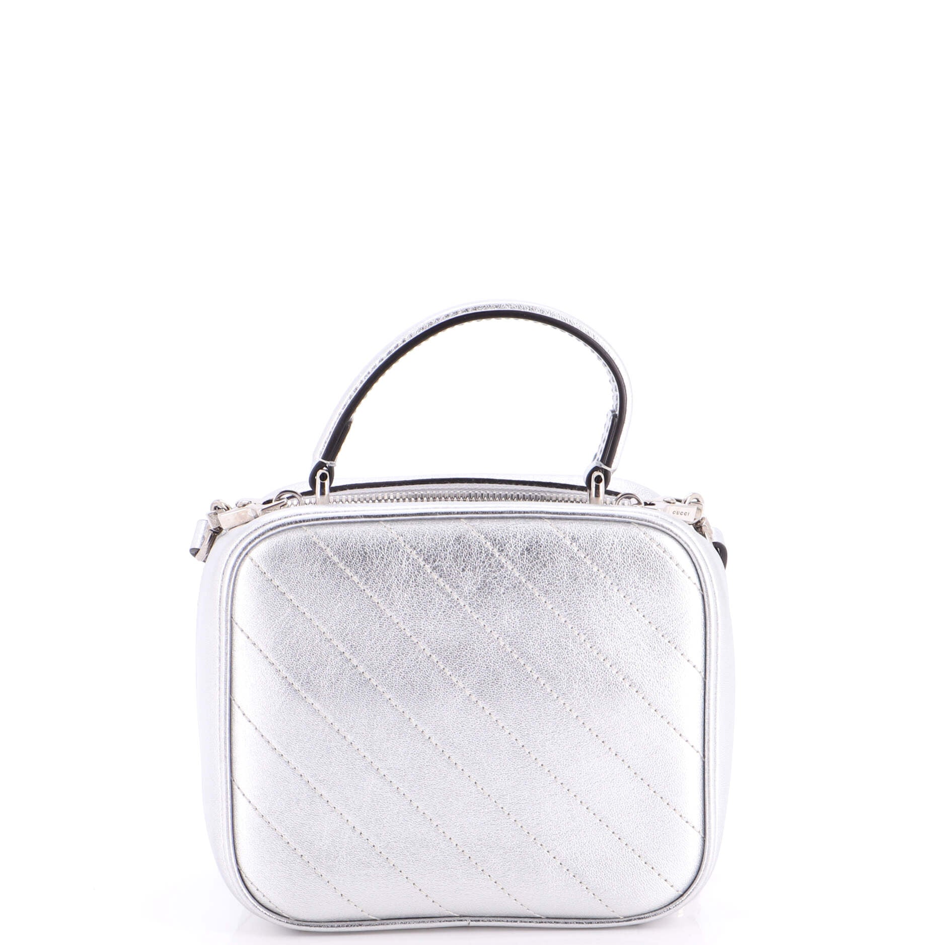 Blondie NM Top Handle Shoulder Bag Diagonal Quilted Leather - Image 3