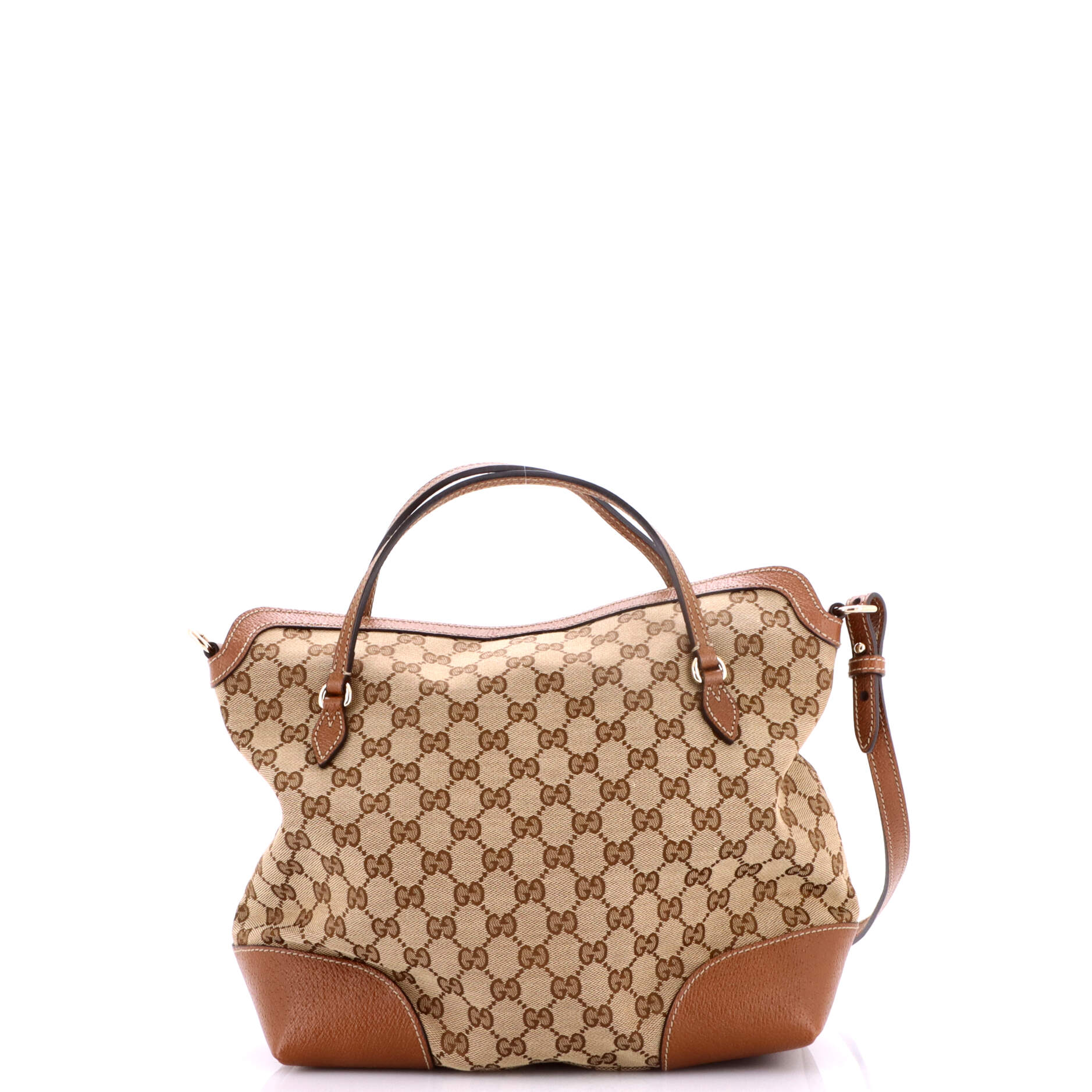 Bree Convertible Top Handle Bag GG Canvas with Leather Medium - Image 3