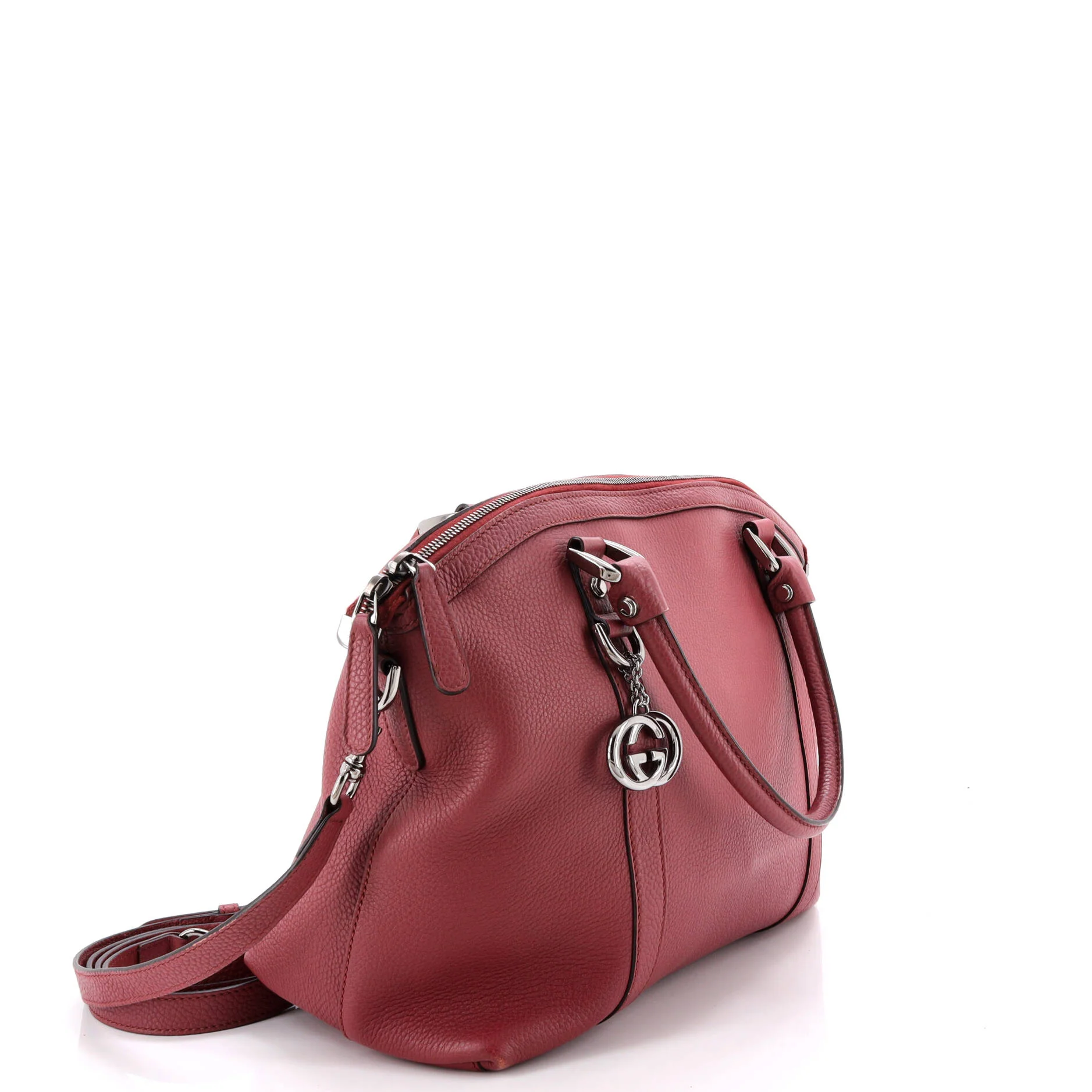 Britt Convertible Dome Satchel Leather Medium - Image 2