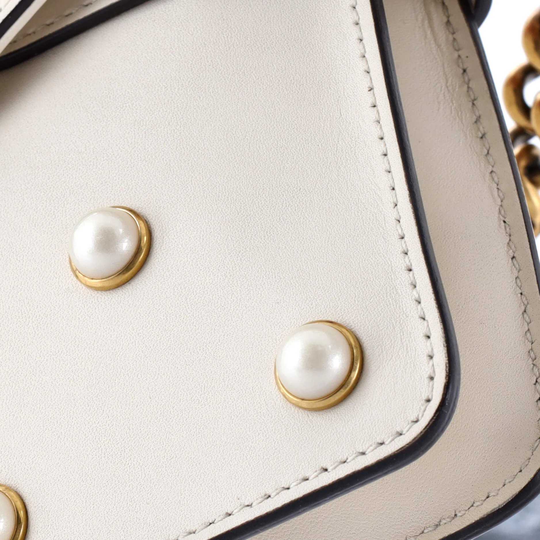 Broadway Pearly Bee Shoulder Bag Embellished Leather Mini - Image 6