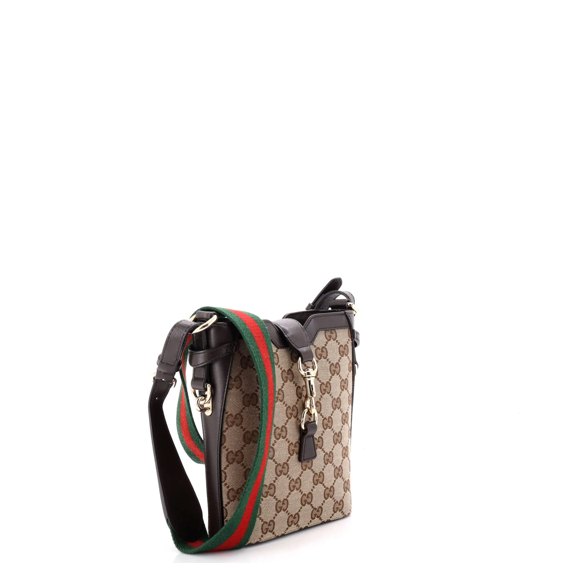 Bucket Bag GG Canvas with Leather Mini - Image 2