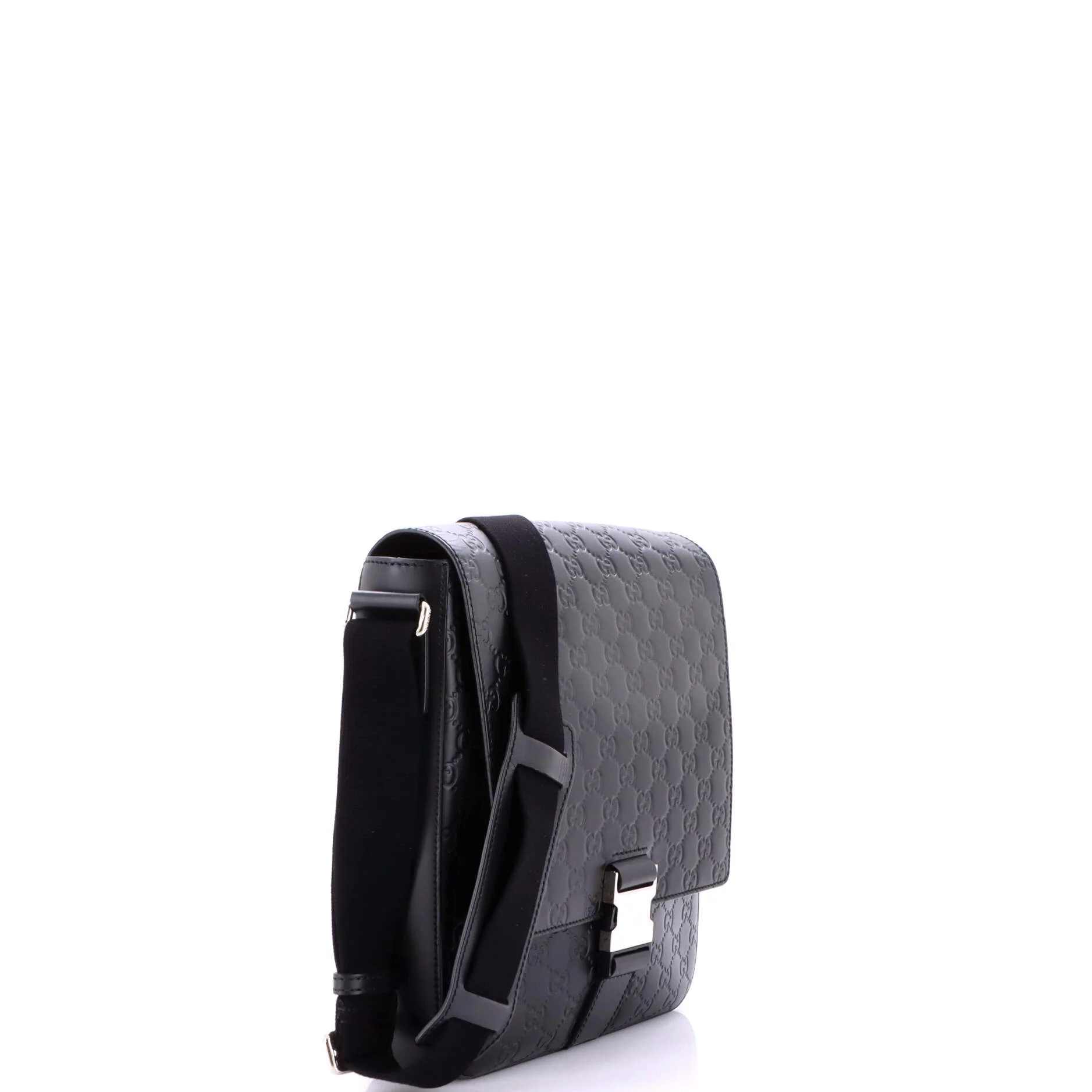 Buckle Flap Messenger Bag Guccissima Leather Small - Image 2