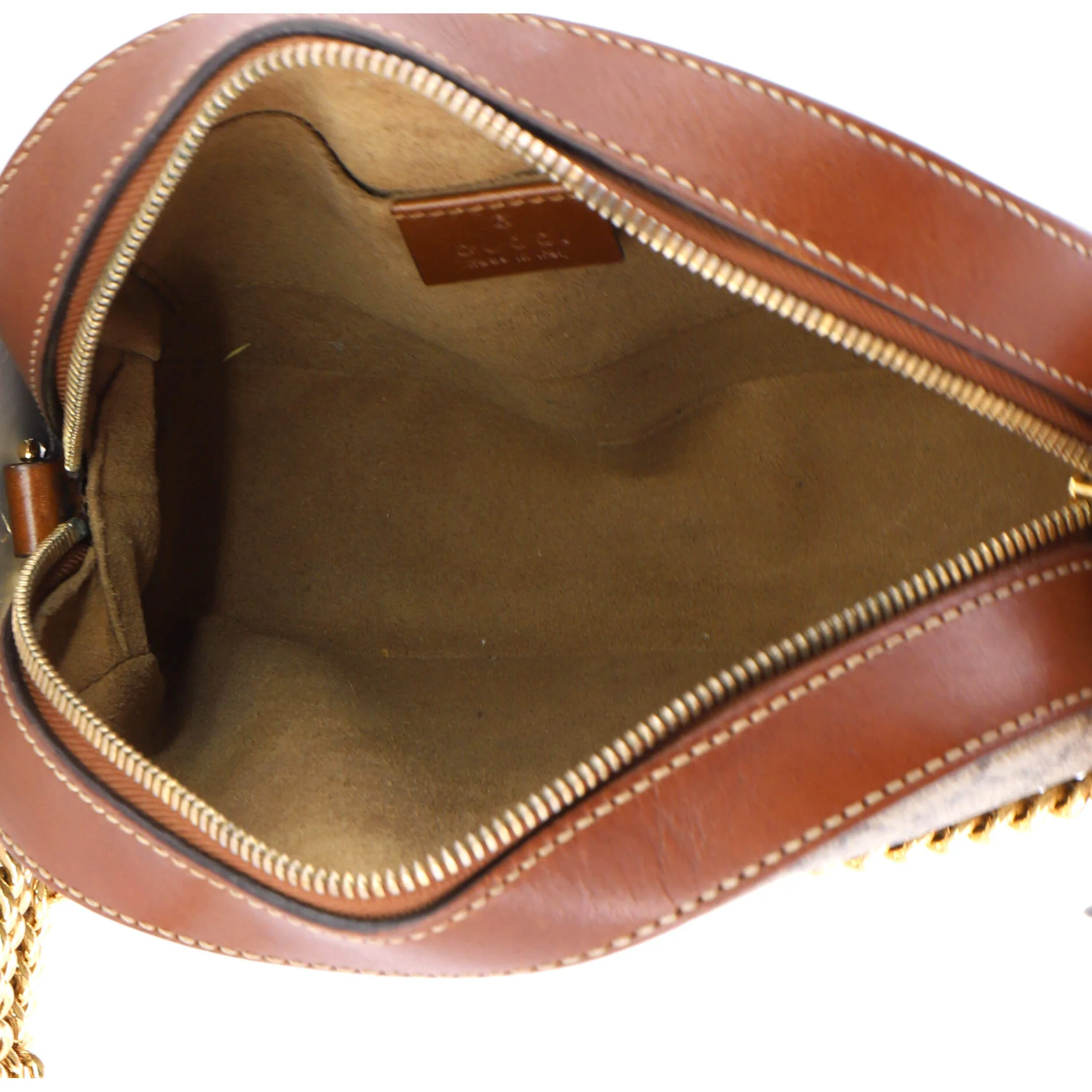 Chain Crossbody Bag GG Coated Canvas and Leather Mini - Image 5
