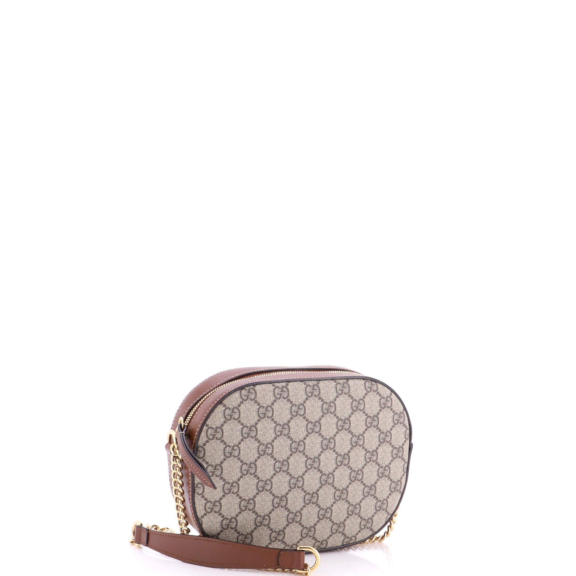 Chain Crossbody Bag GG Coated Canvas and Leather Mini - Image 2