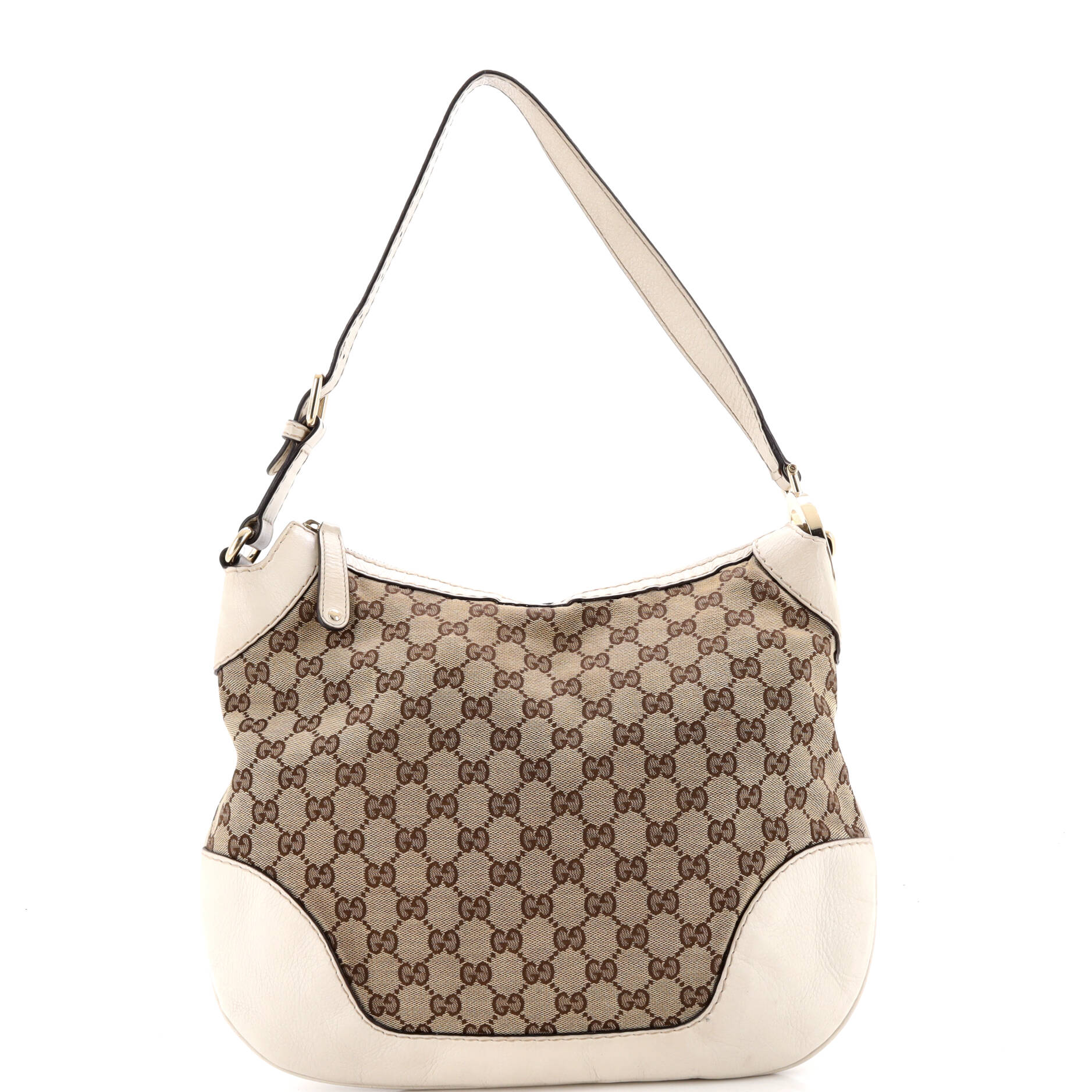 Charlotte Zip Hobo GG Canvas with Leather Medium