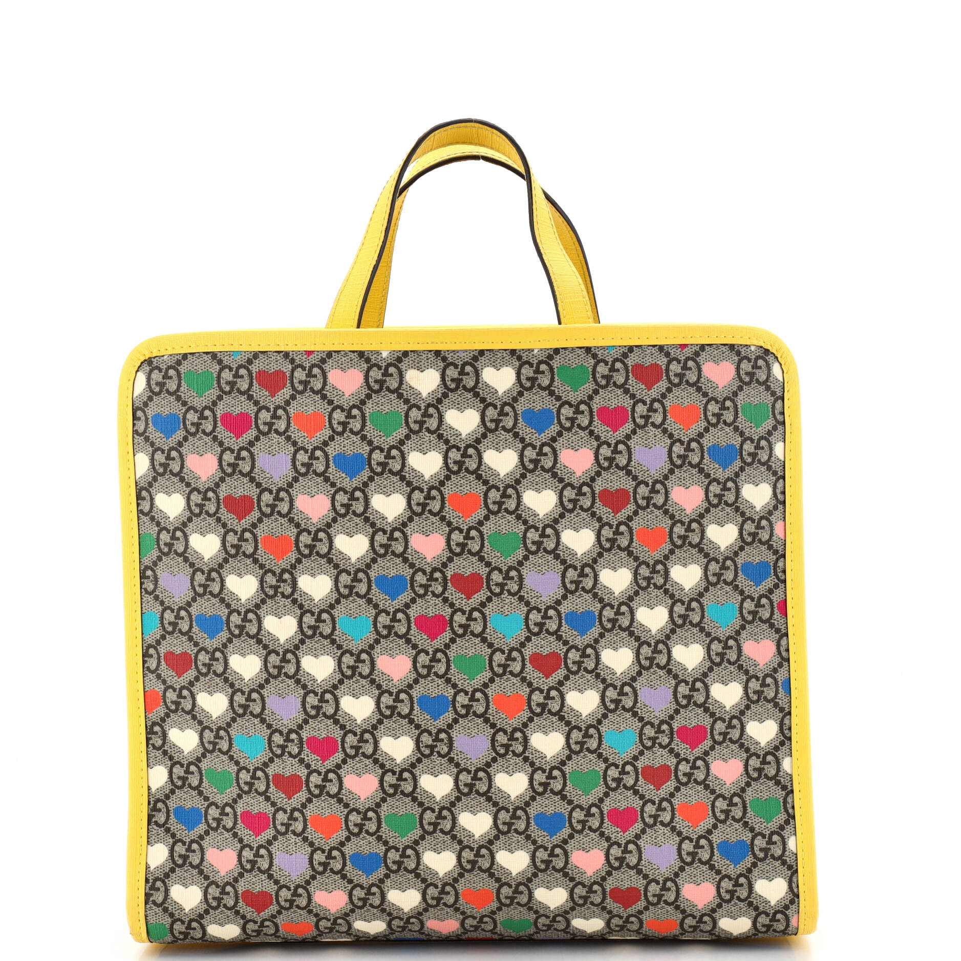 Children's Tote Printed GG Coated Canvas with Leather Medium