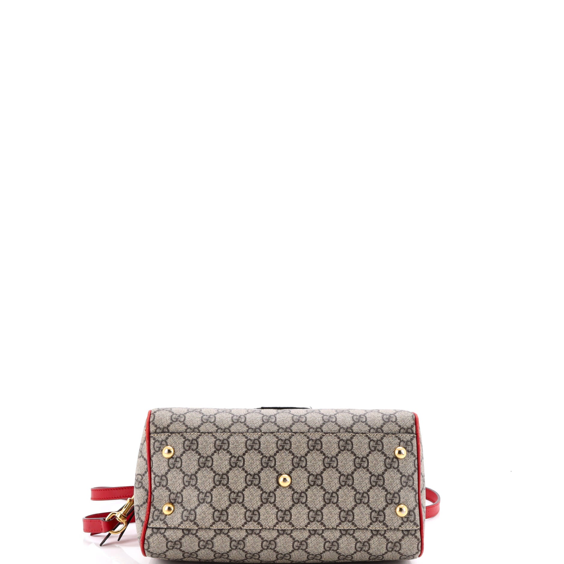 Convertible Boston Bag Embroidered GG Coated Canvas Small - Image 4