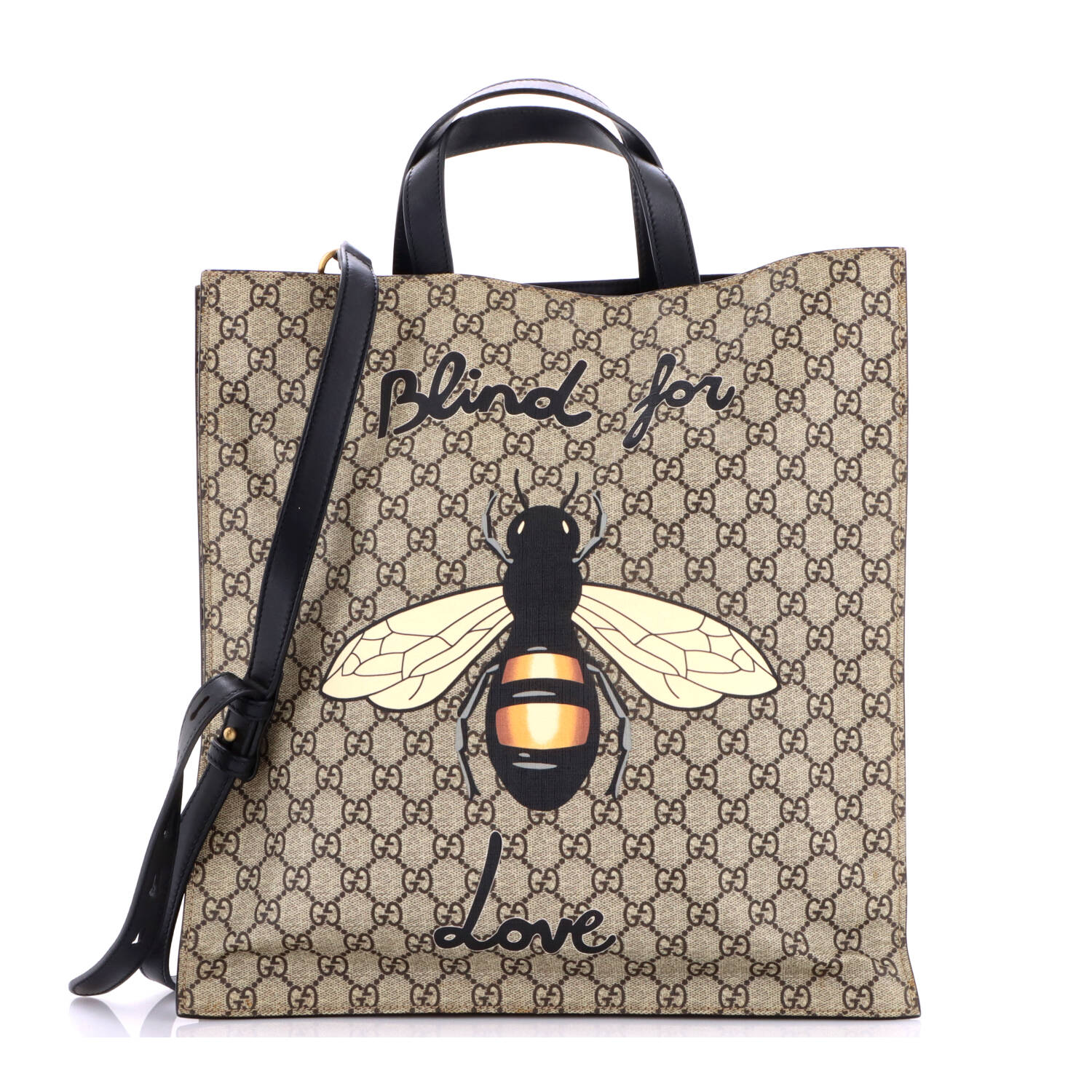Convertible Soft Open Tote Printed GG Coated Canvas Tall