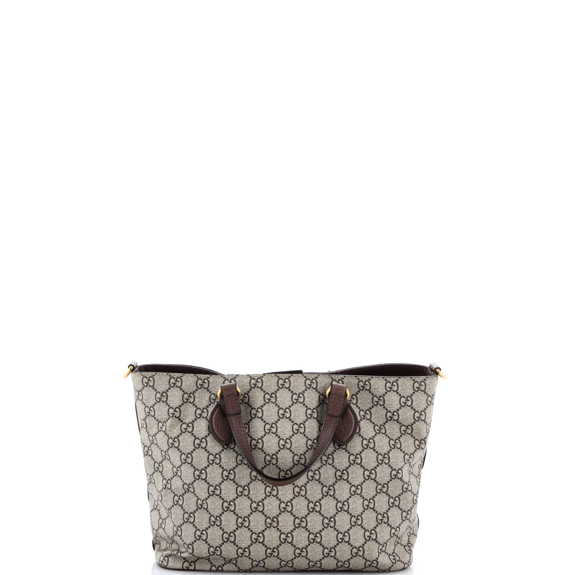 Convertible Soft Tote Mystic Cat Print GG Coated Canvas Small - Image 3