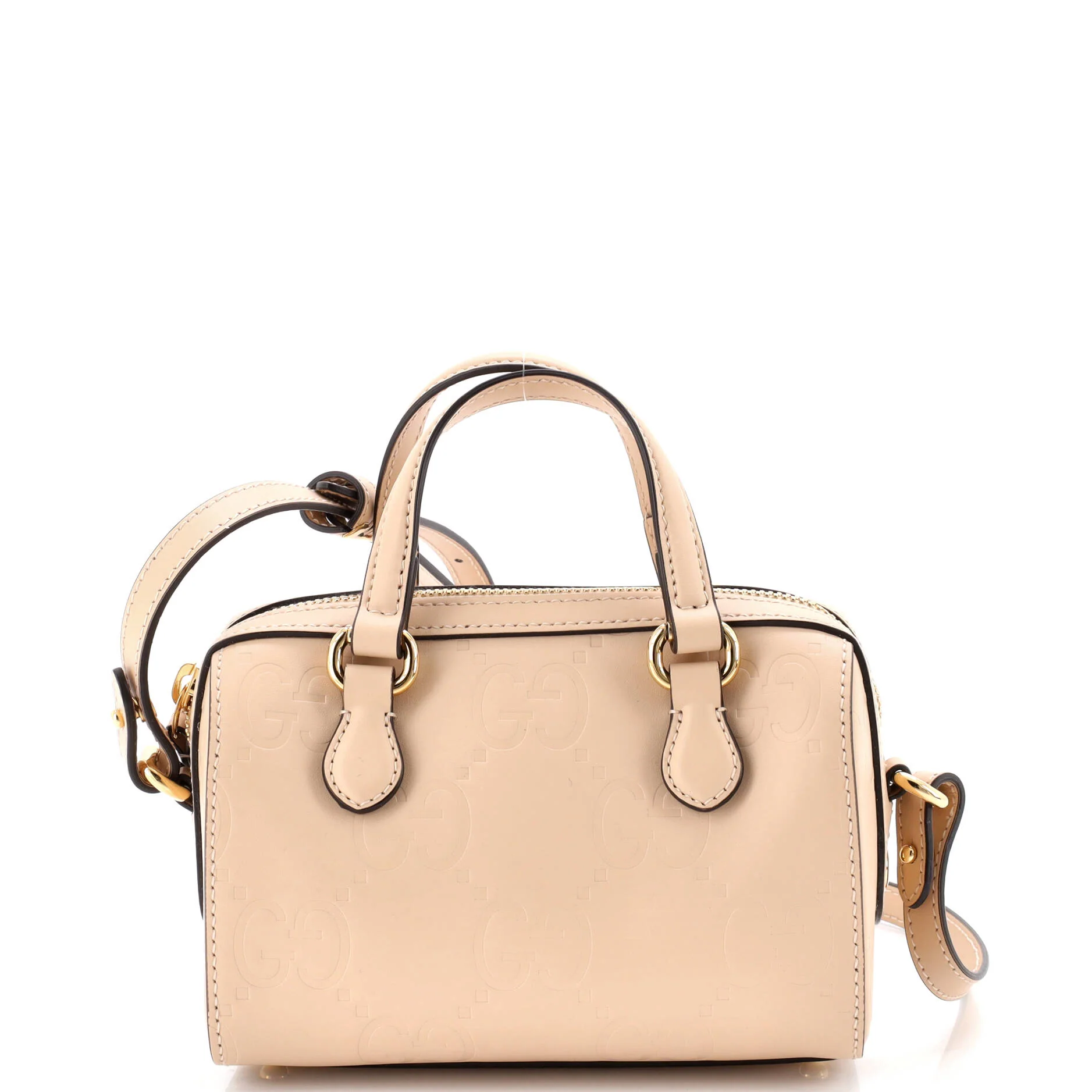 Convertible Top Handle Bag Jumbo GG Embossed Leather Mini