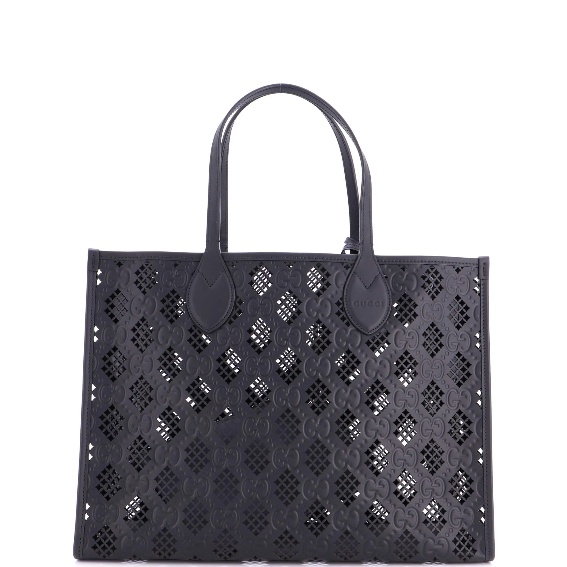 Convertible Tote GG Debossed Laser Cut Leather Medium - Image 4