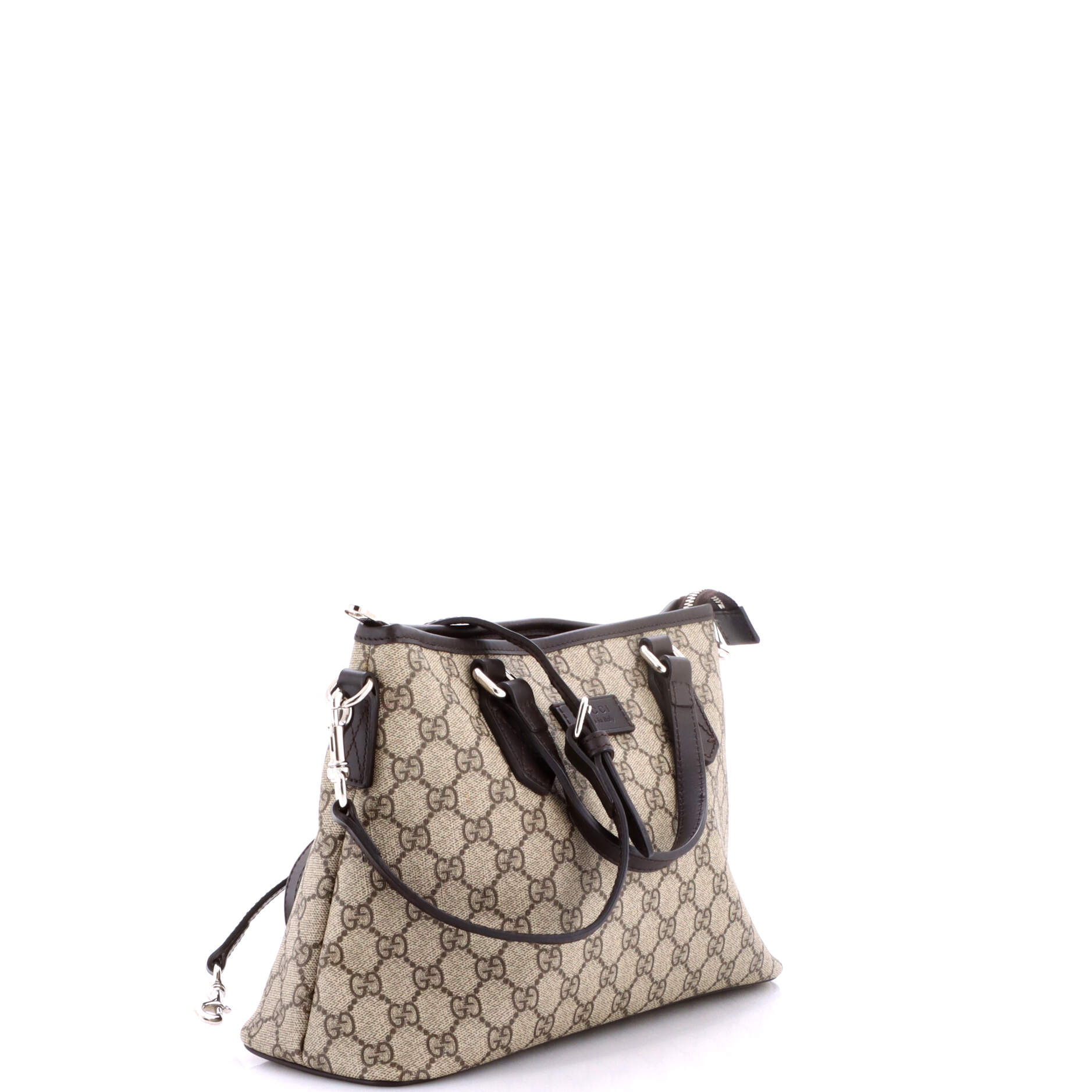 Convertible Zip Tote GG Coated Canvas with Leather Small - Image 2
