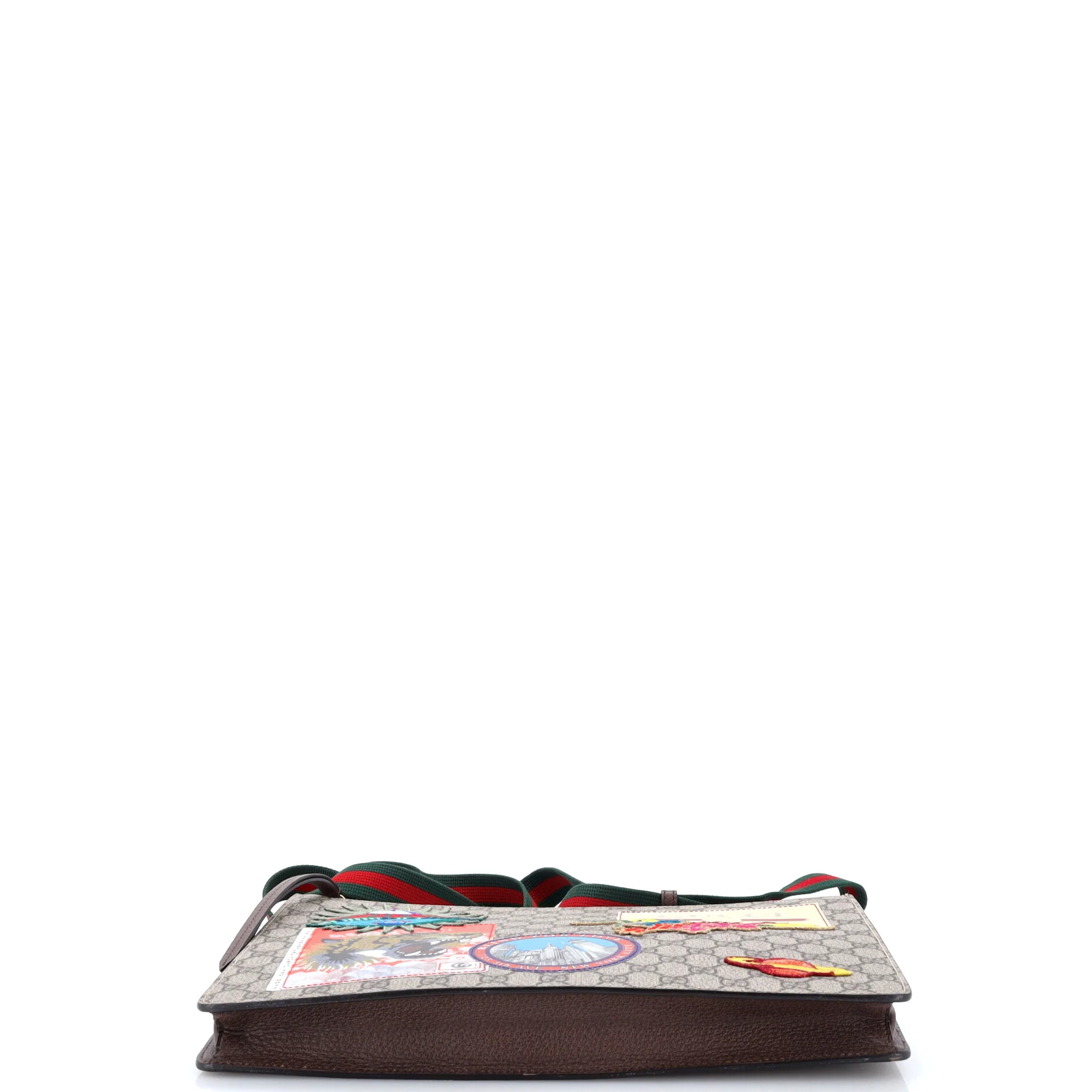 Courrier Messenger Bag GG Coated Canvas with Applique - Image 4