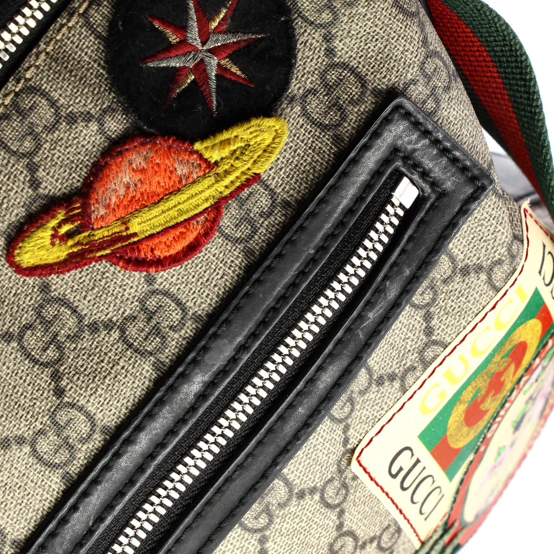 Courrier Zip Messenger GG Coated Canvas with Applique Medium - Image 6