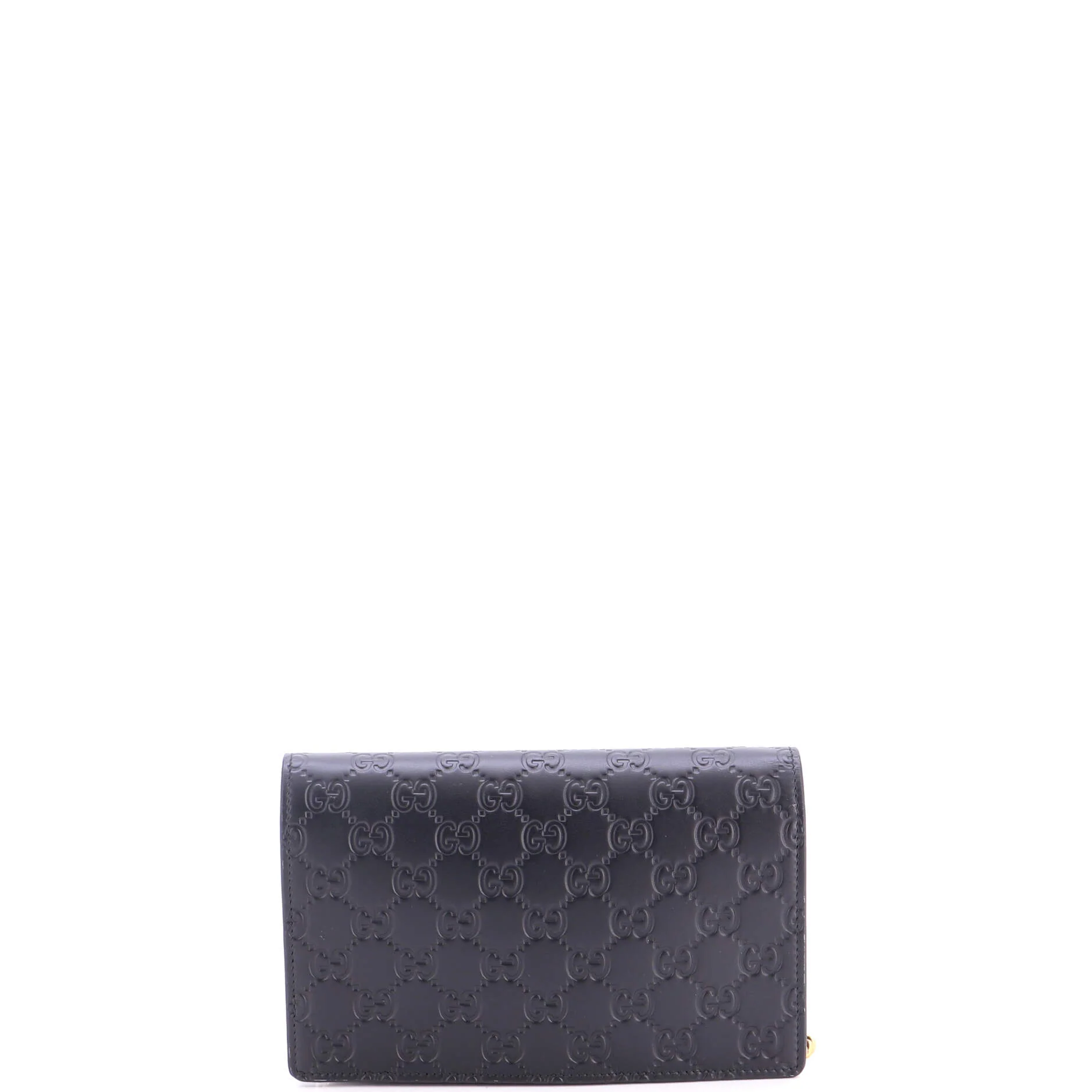 Crystal Cat Wallet on Chain Guccissima Leather - Image 3