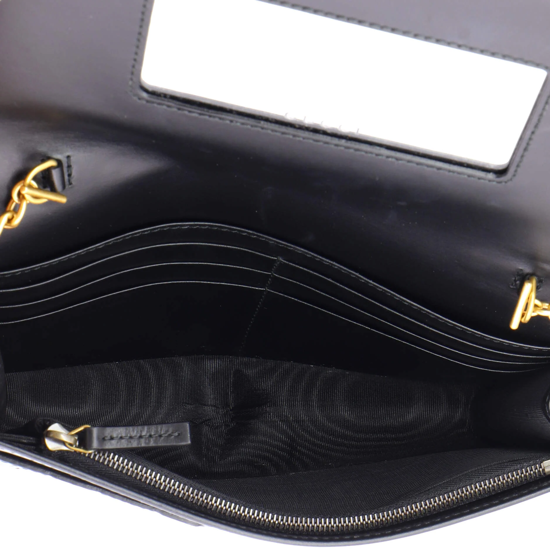 Crystal Cat Wallet on Chain Guccissima Leather - Image 5