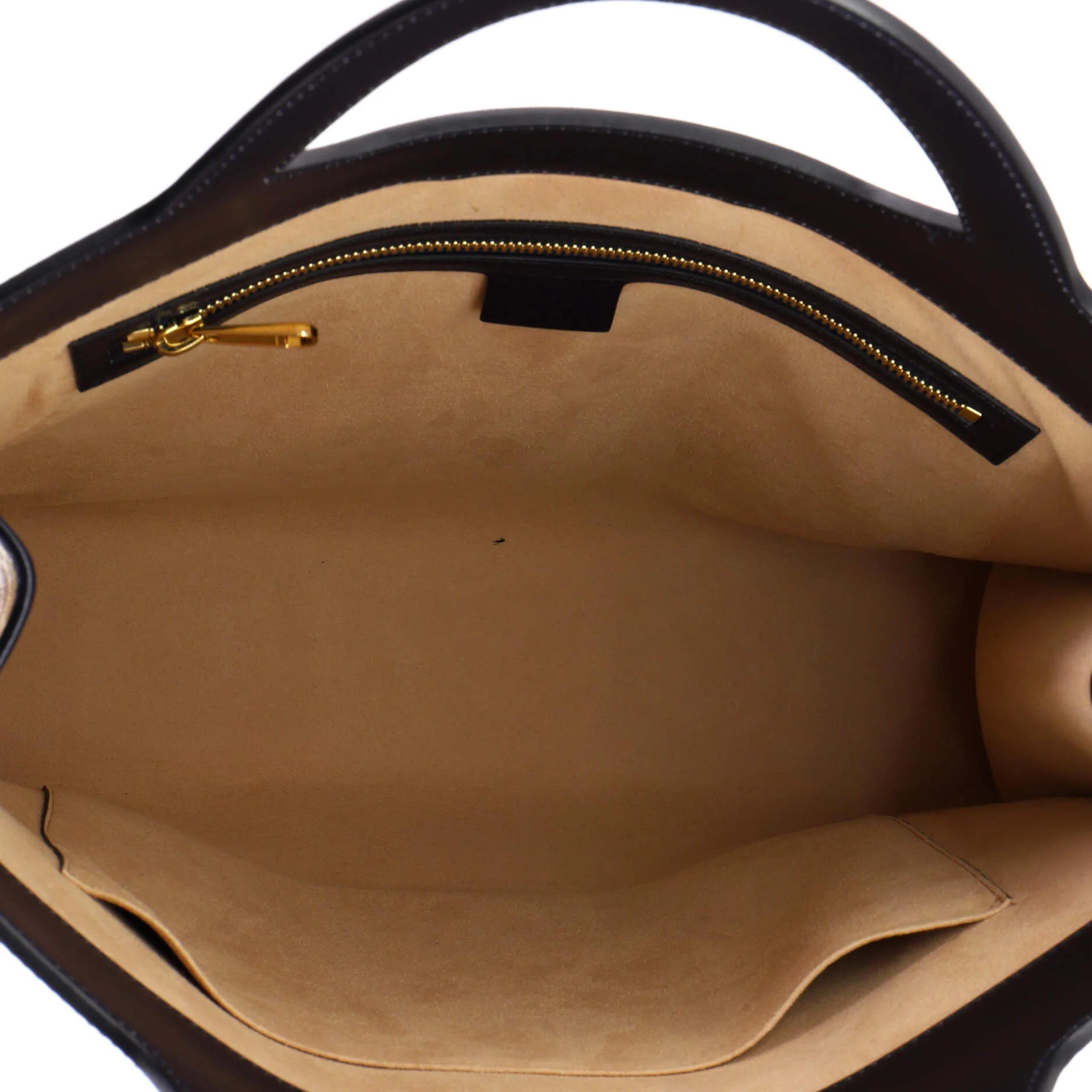 Cut Out Handle Tote GG Coated Canvas and Leather Large - Image 5
