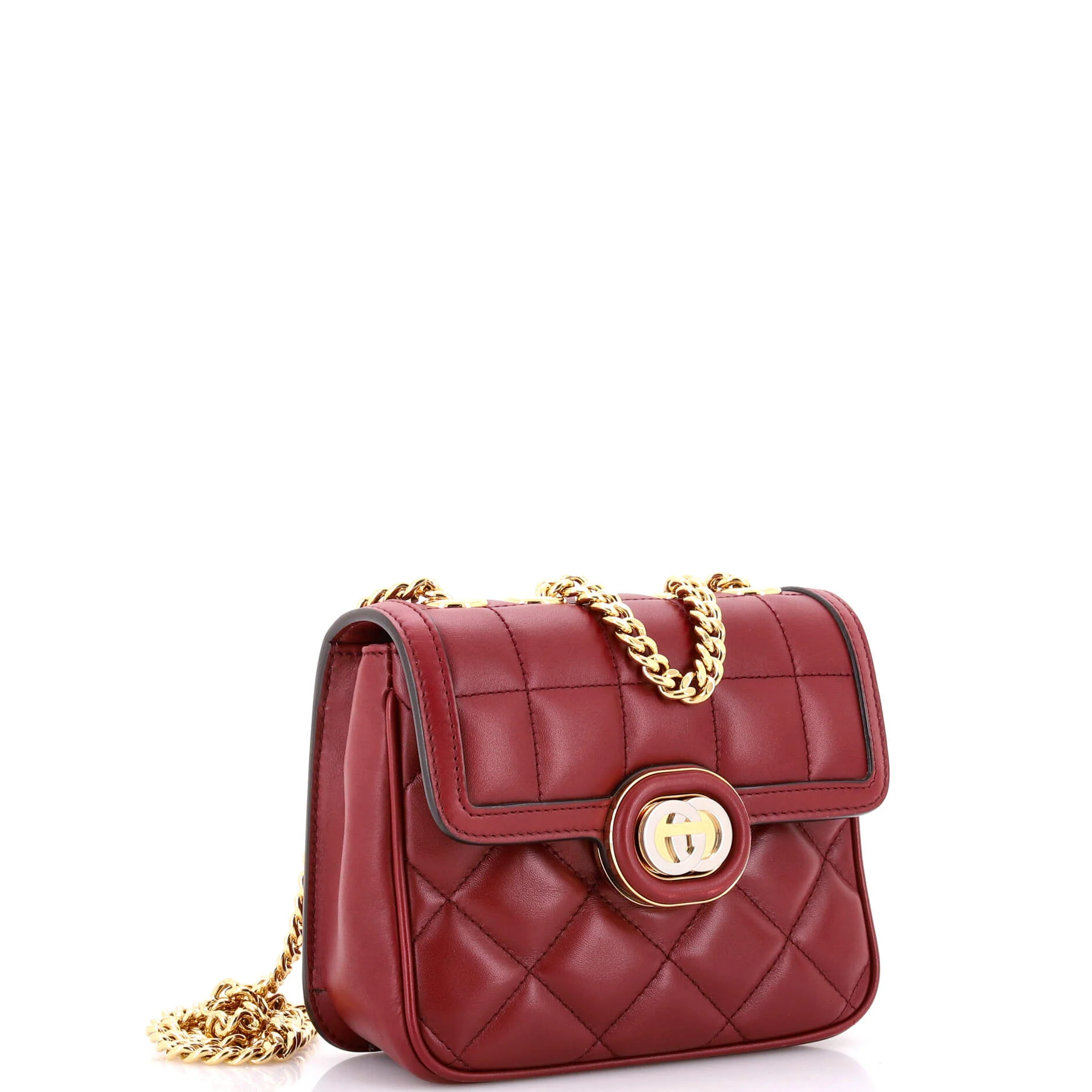 Deco Chain Flap Bag Mixed Matelasse Leather Mini - Image 2