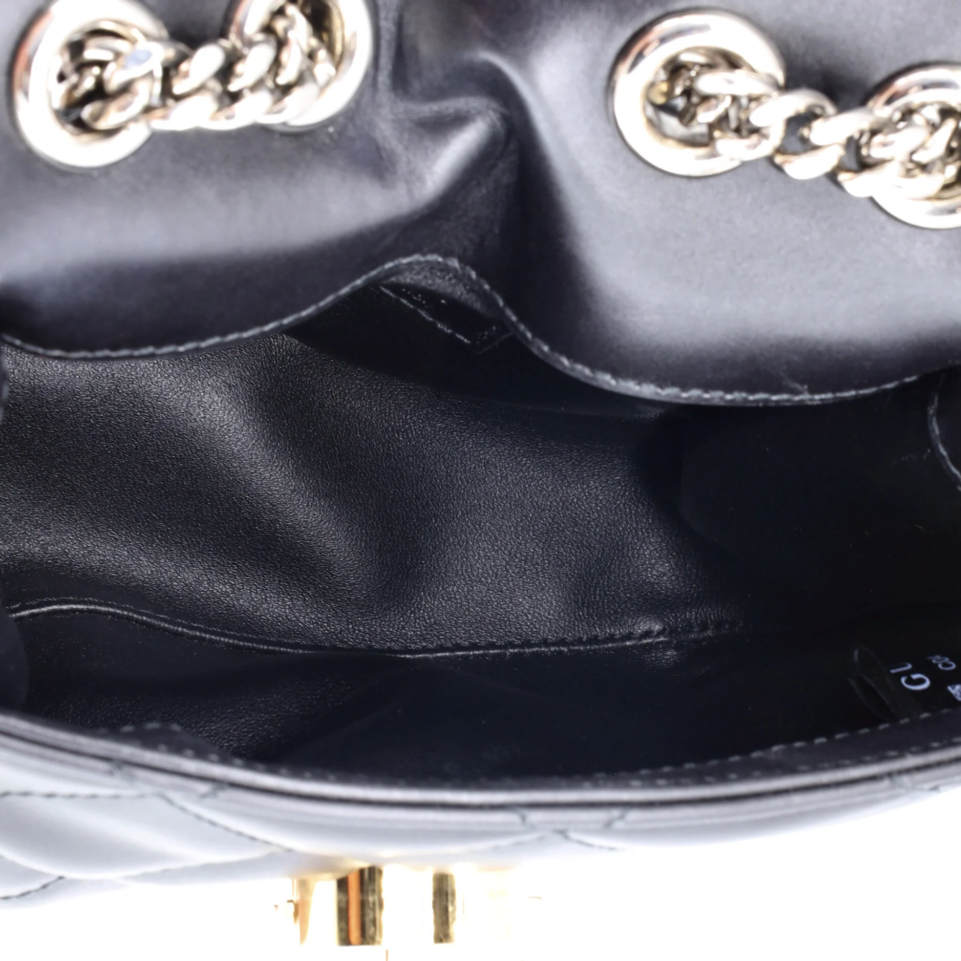 Deco Chain Flap Bag Mixed Matelasse Leather Mini - Image 5