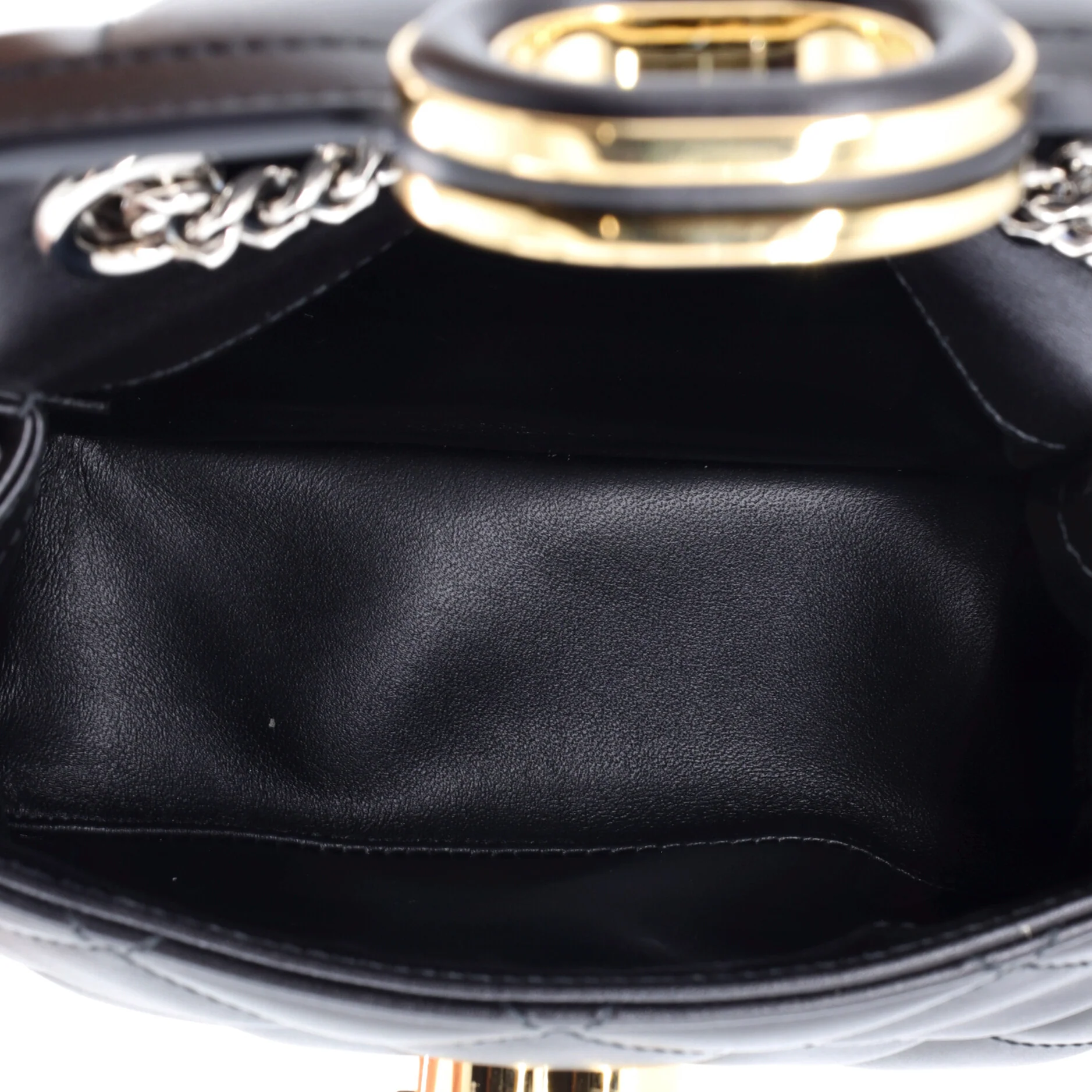 Deco Chain Flap Bag Mixed Matelasse Leather Mini - Image 5