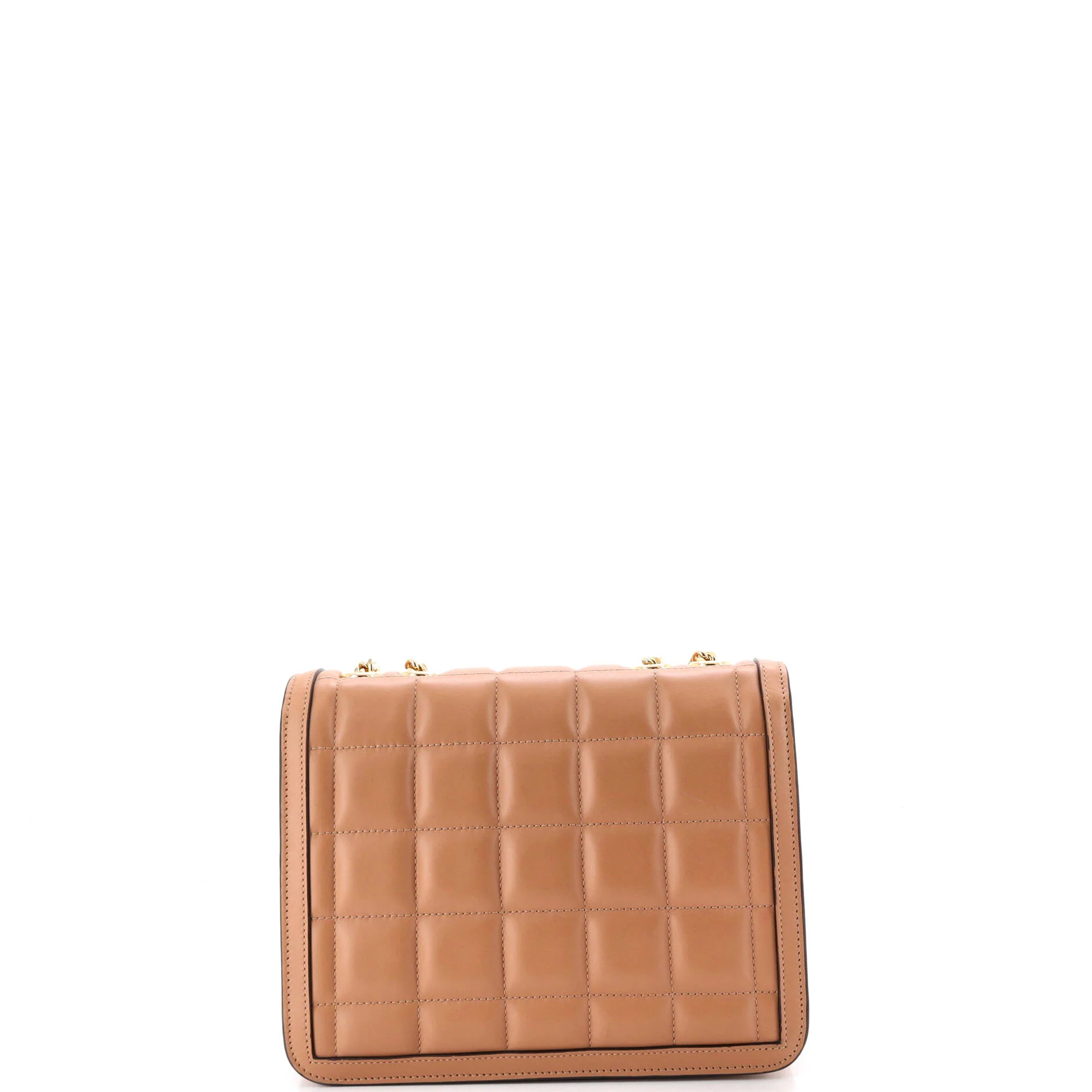Deco Chain Flap Bag Mixed Matelasse Leather Small - Image 3