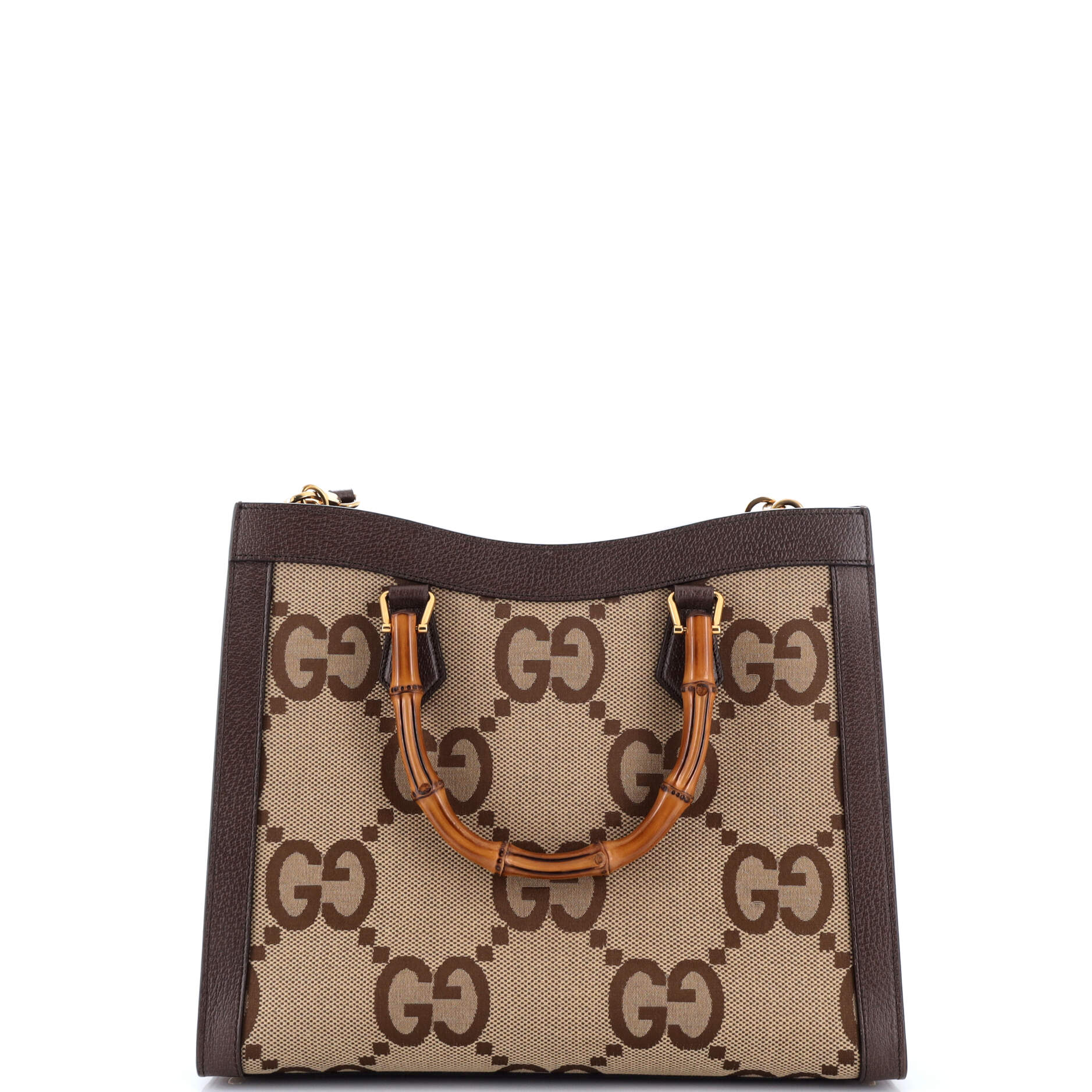 Diana NM Bamboo Handle Tote Jumbo GG Canvas Medium - Image 3