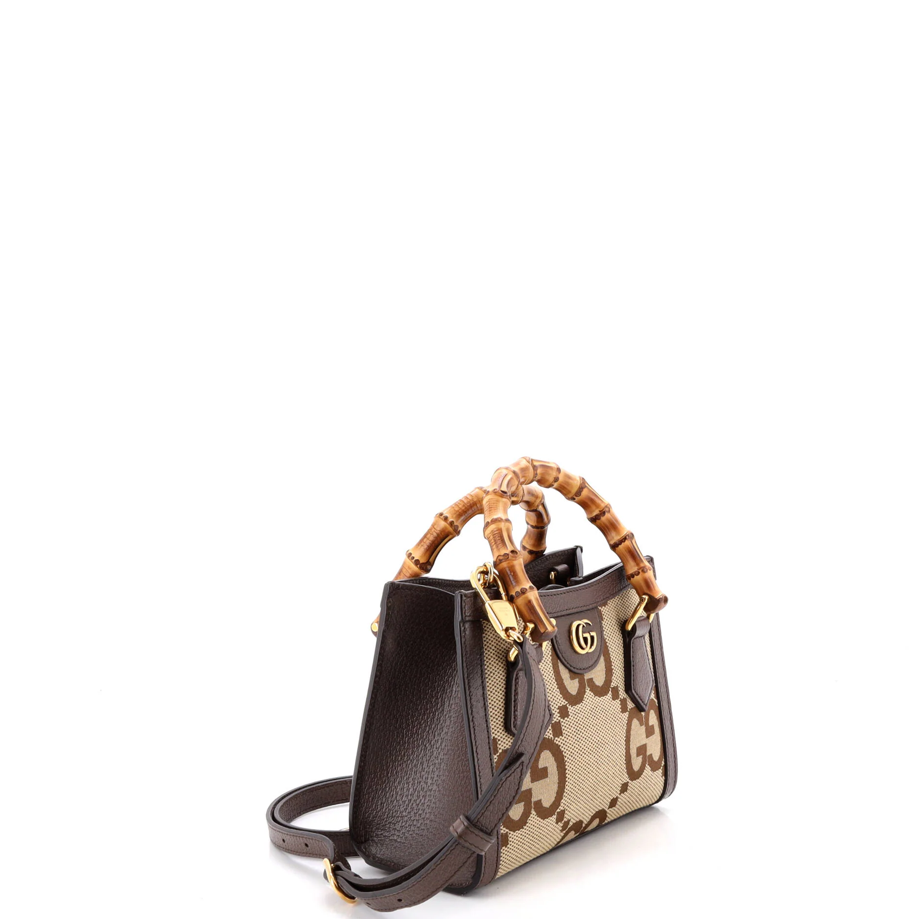 Diana NM Bamboo Handle Tote Jumbo GG Canvas Mini - Image 2