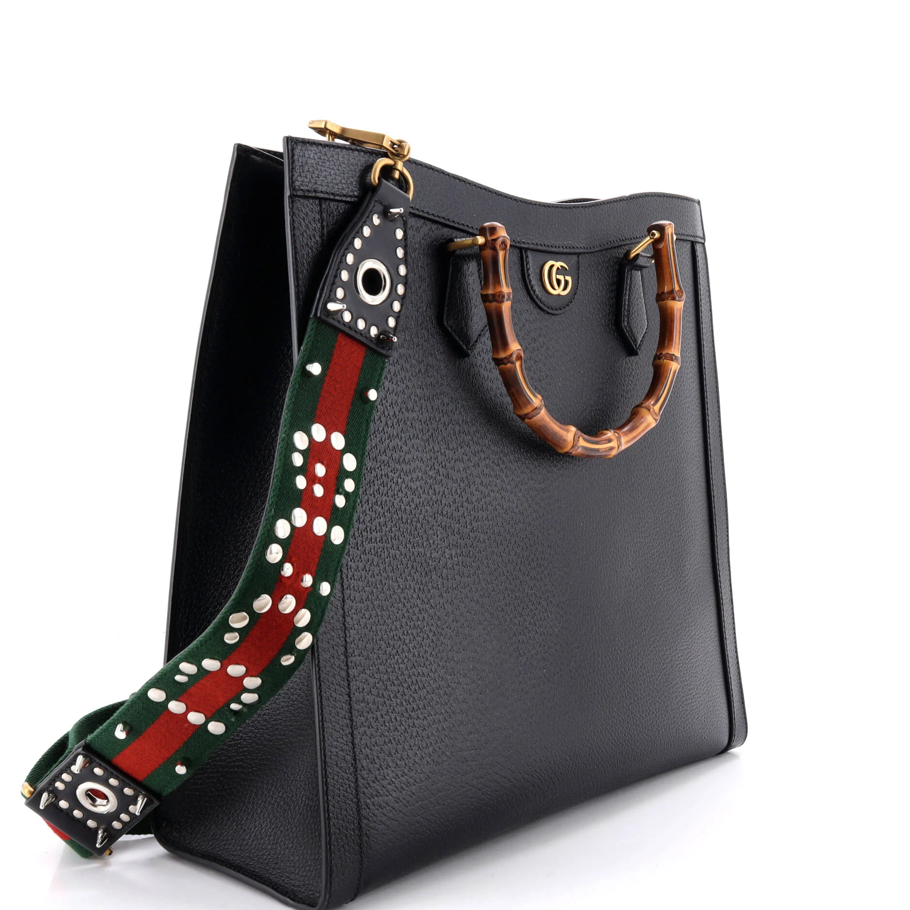 Diana NM Bamboo Handle Tote Leather Large - Image 2