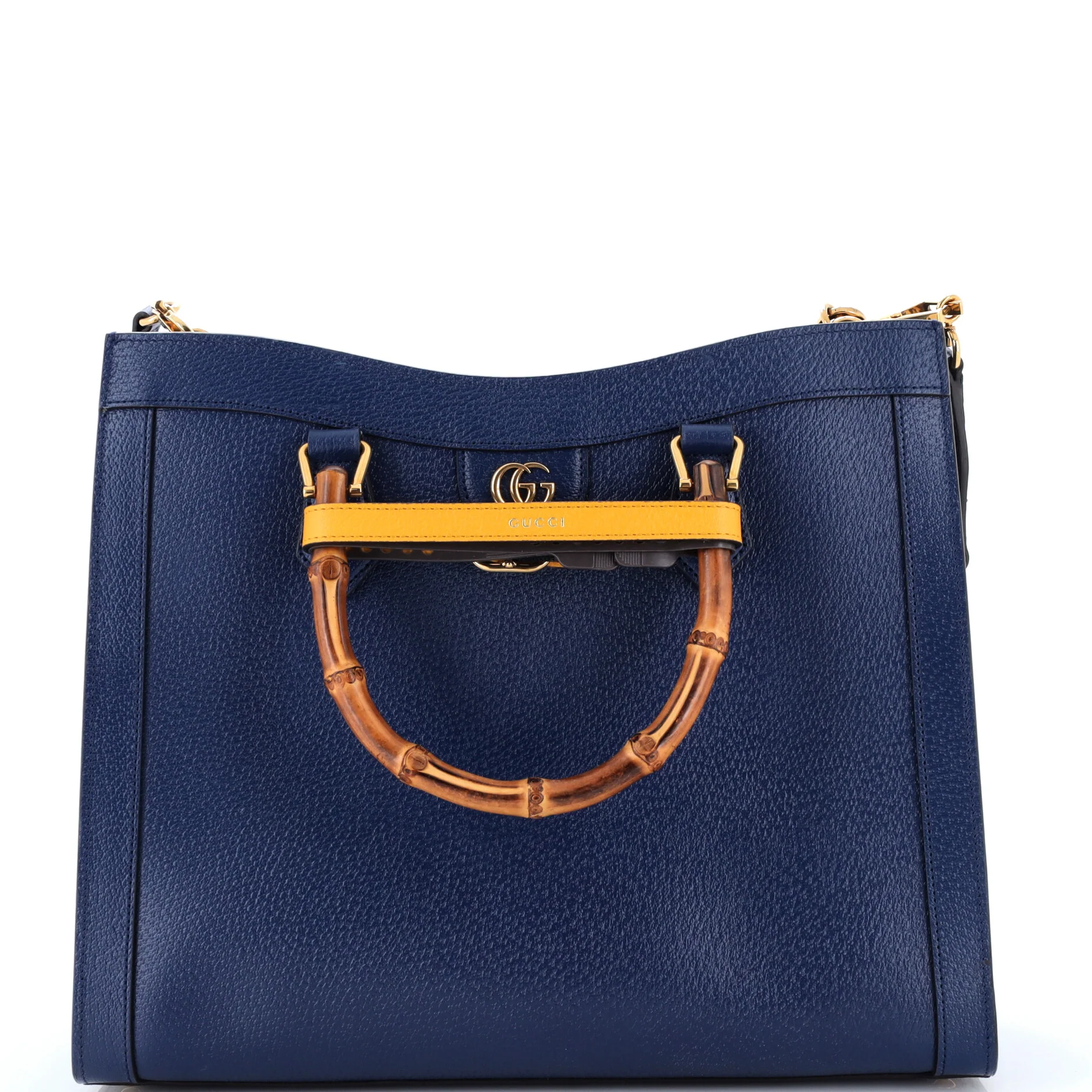Diana NM Bamboo Handle Tote Leather Medium