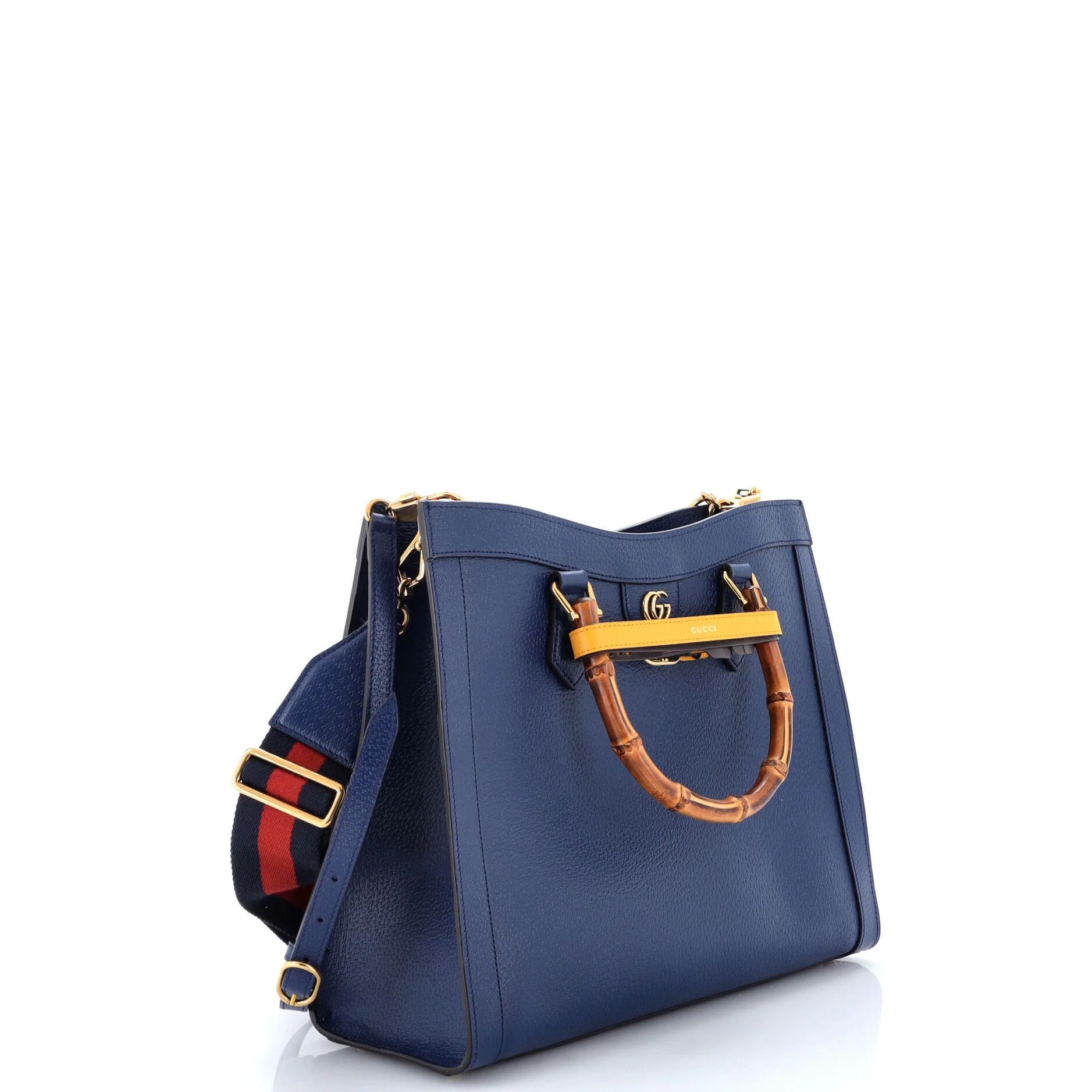 Diana NM Bamboo Handle Tote Leather Medium - Image 2