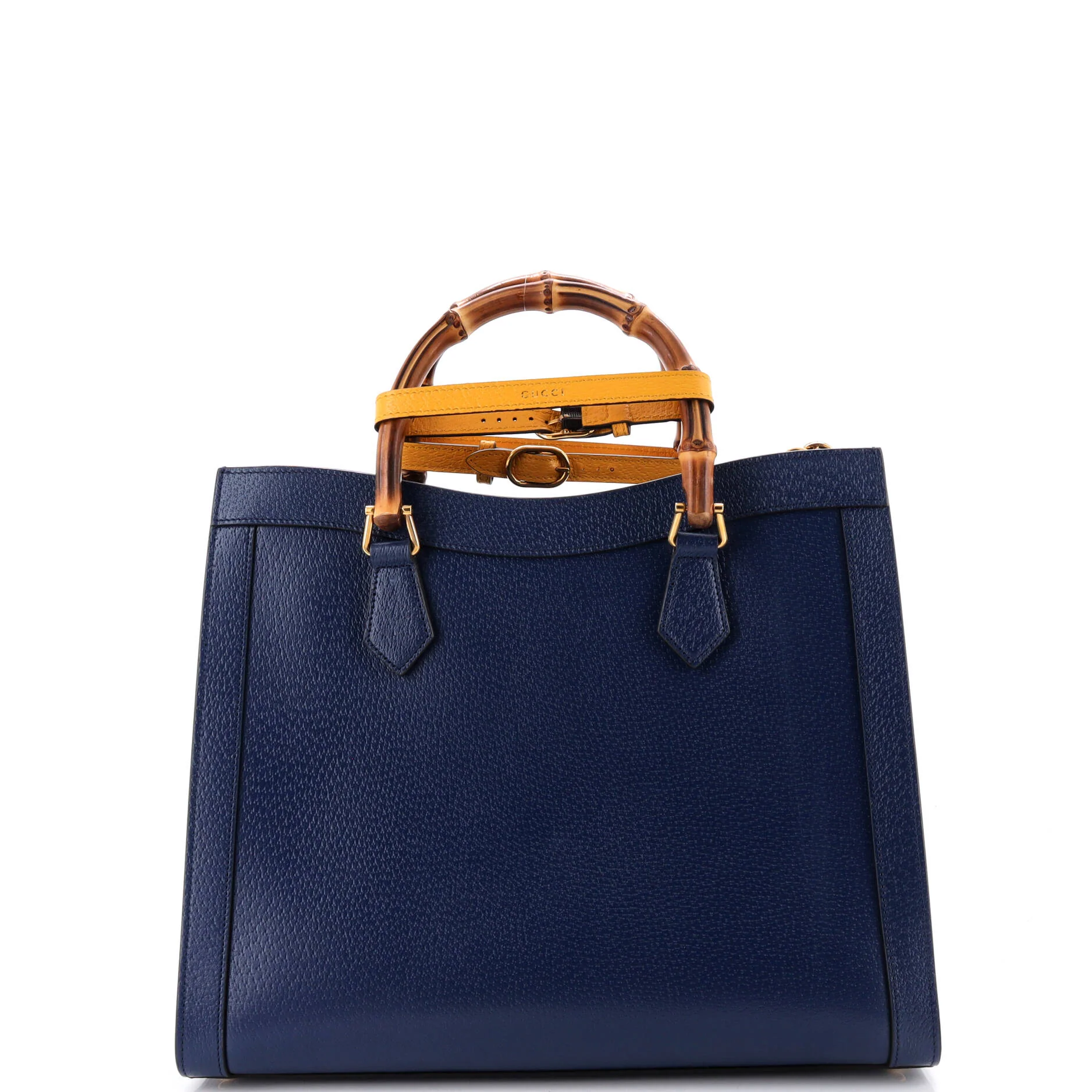Diana NM Bamboo Handle Tote Leather Medium - Image 3