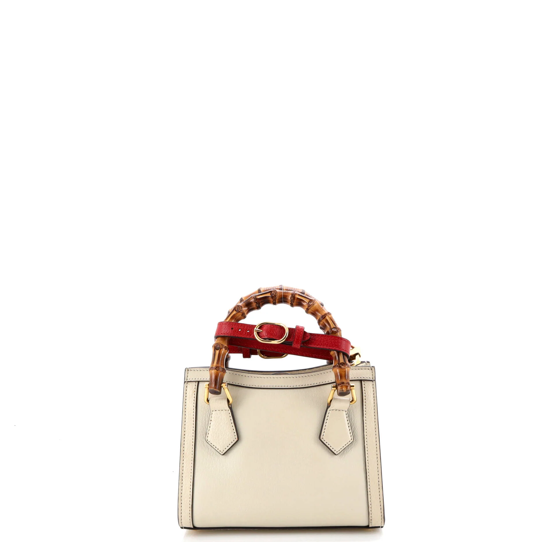 Diana NM Bamboo Handle Tote Leather Mini - Image 3