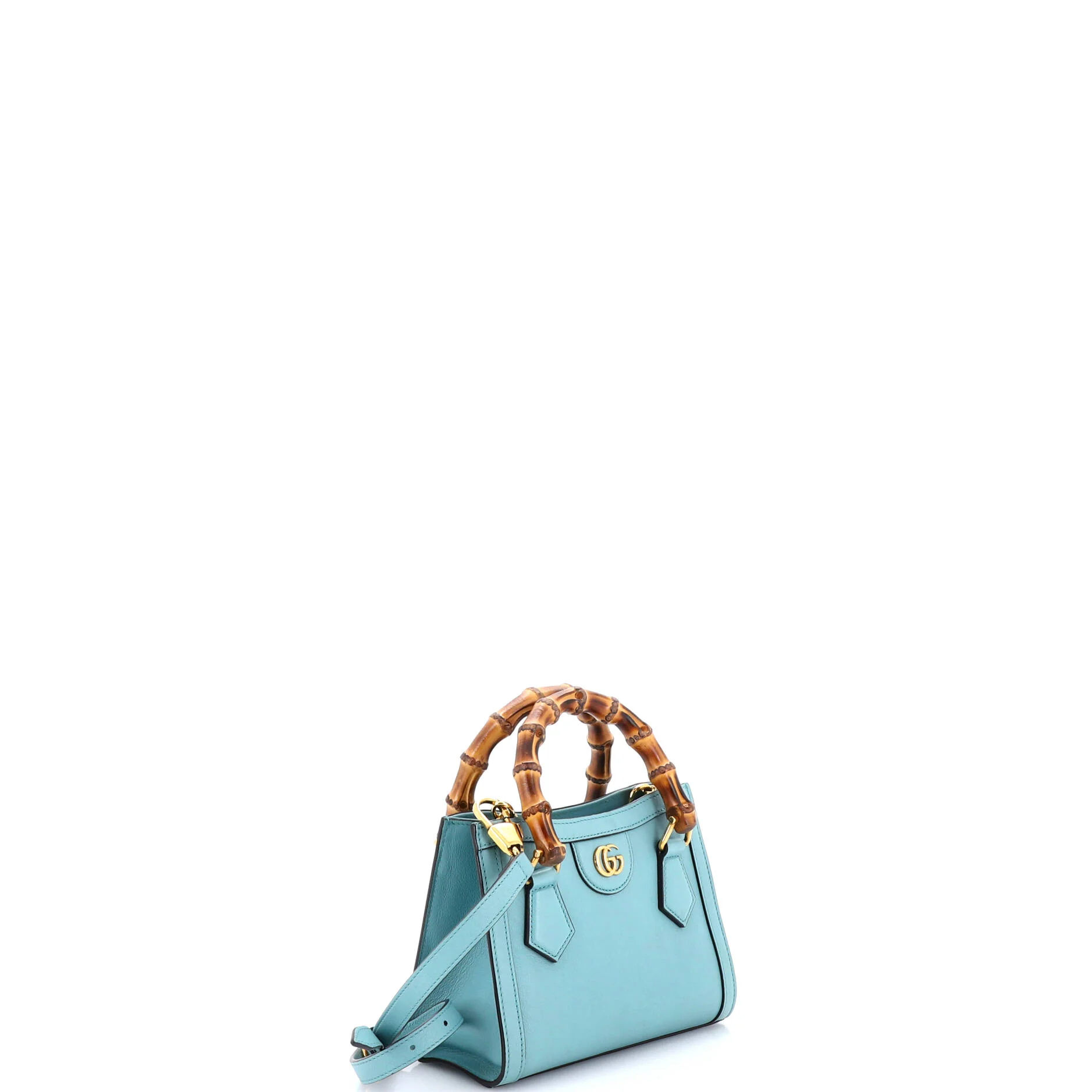 Diana NM Bamboo Handle Tote Leather Mini - Image 2