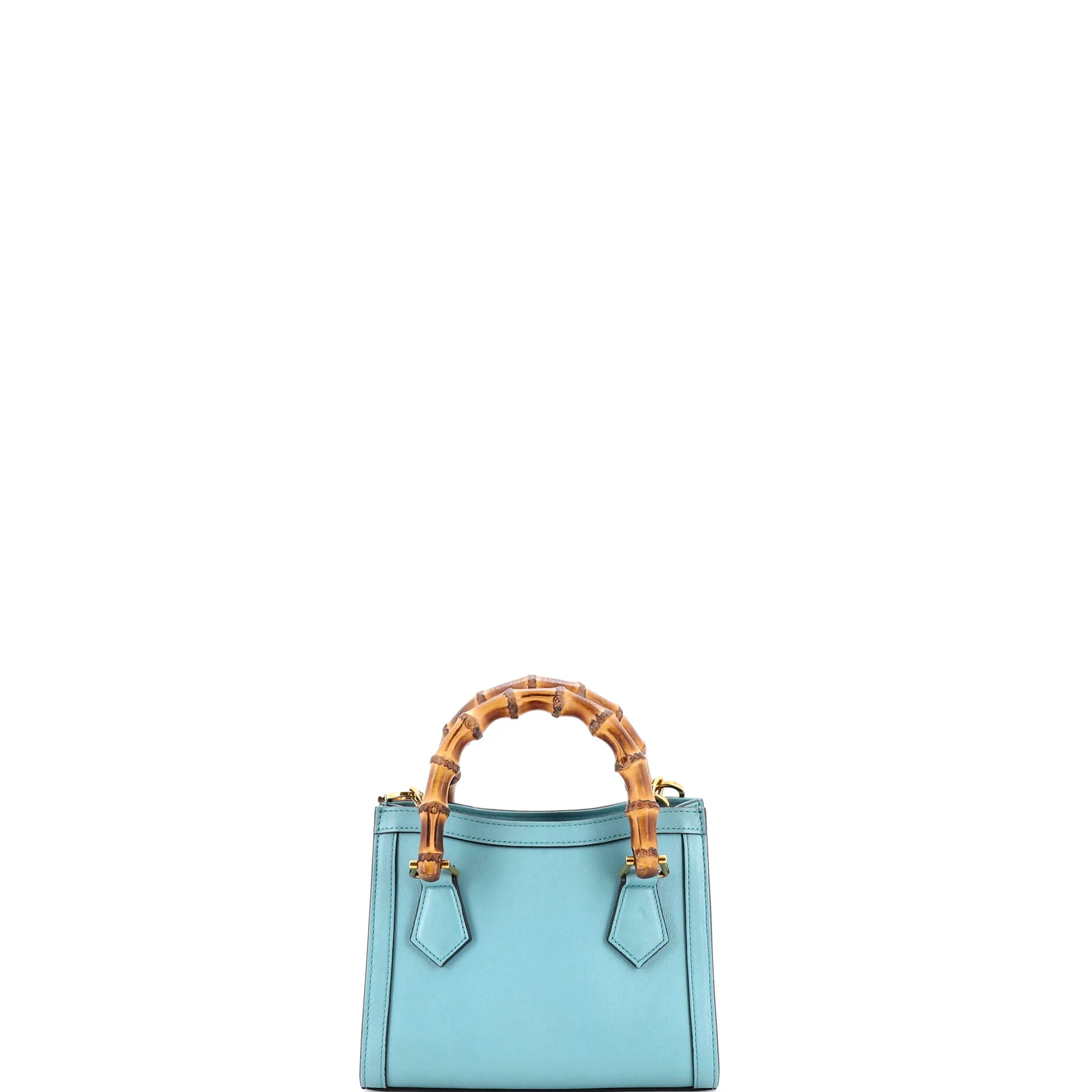 Diana NM Bamboo Handle Tote Leather Mini - Image 3