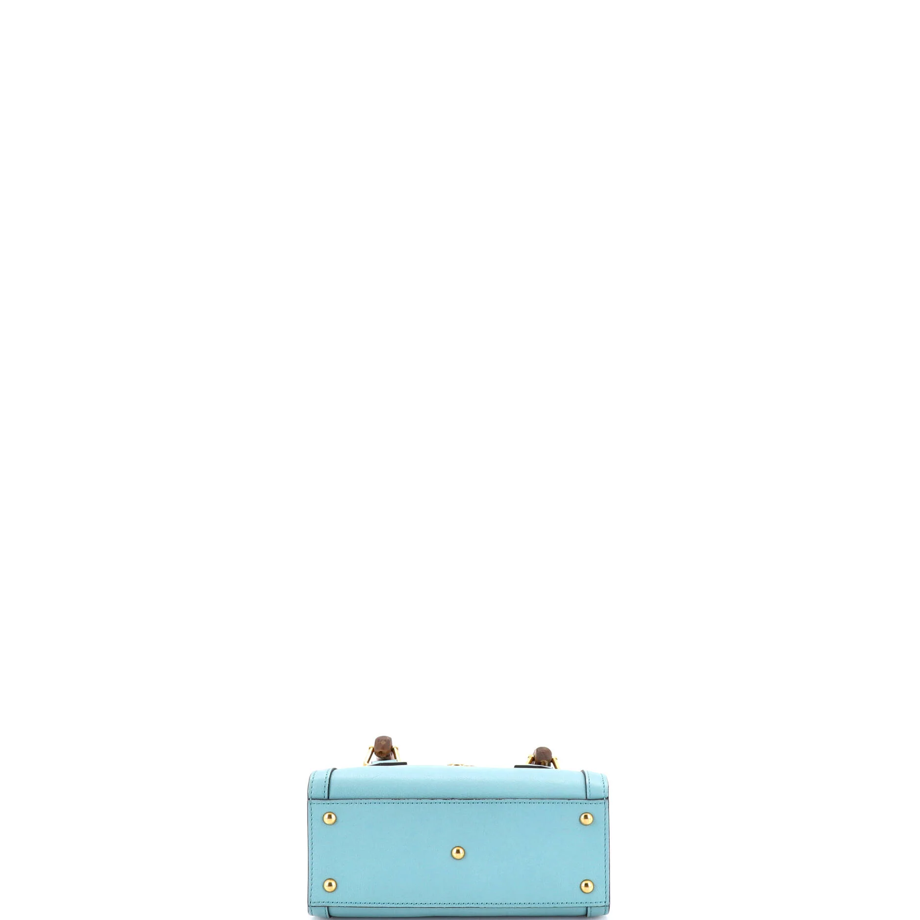Diana NM Bamboo Handle Tote Leather Mini - Image 4
