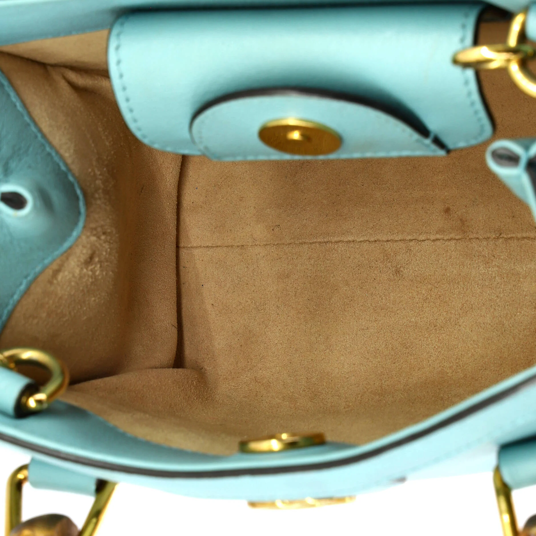 Diana NM Bamboo Handle Tote Leather Mini - Image 5