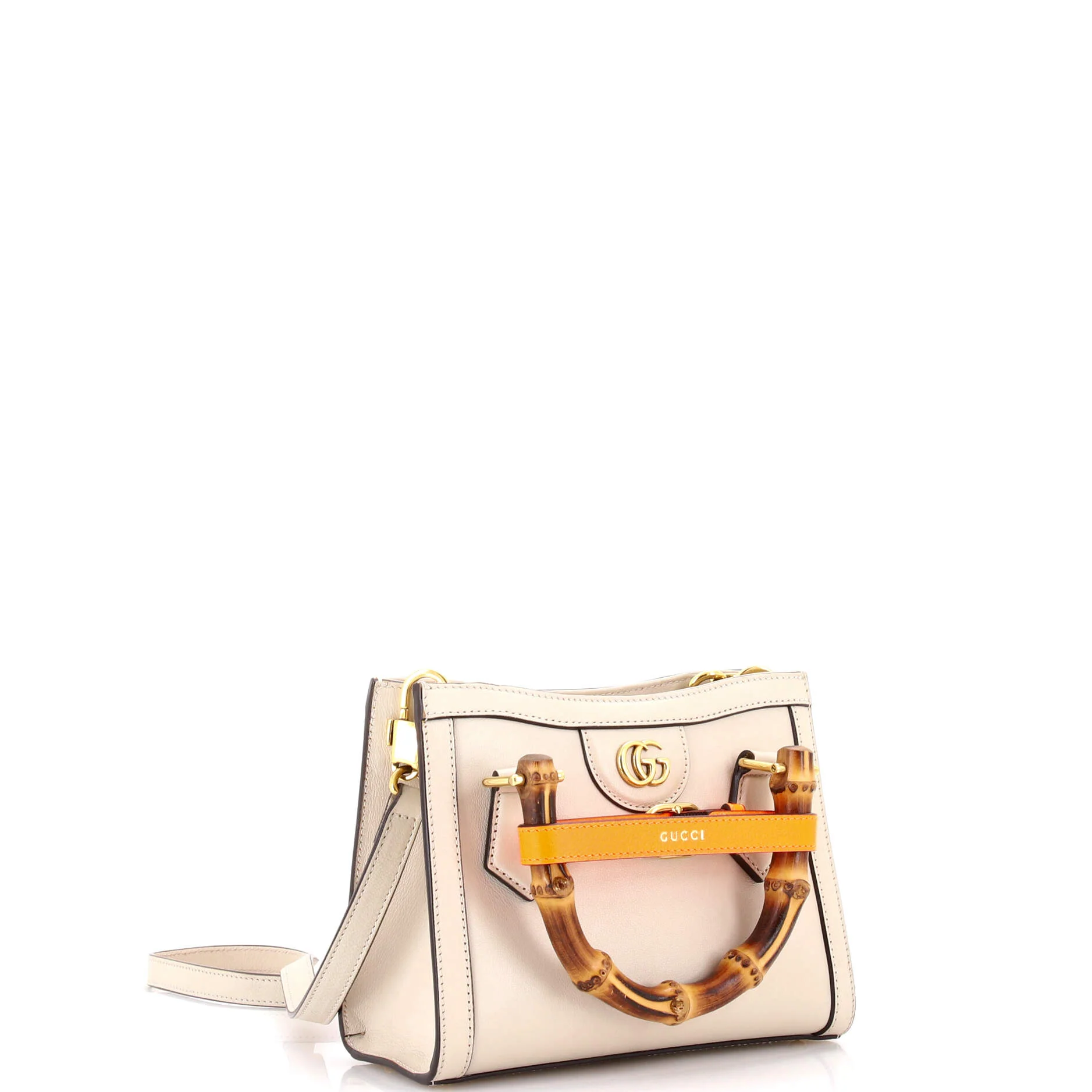 Diana NM Bamboo Handle Tote Leather Mini - Image 2