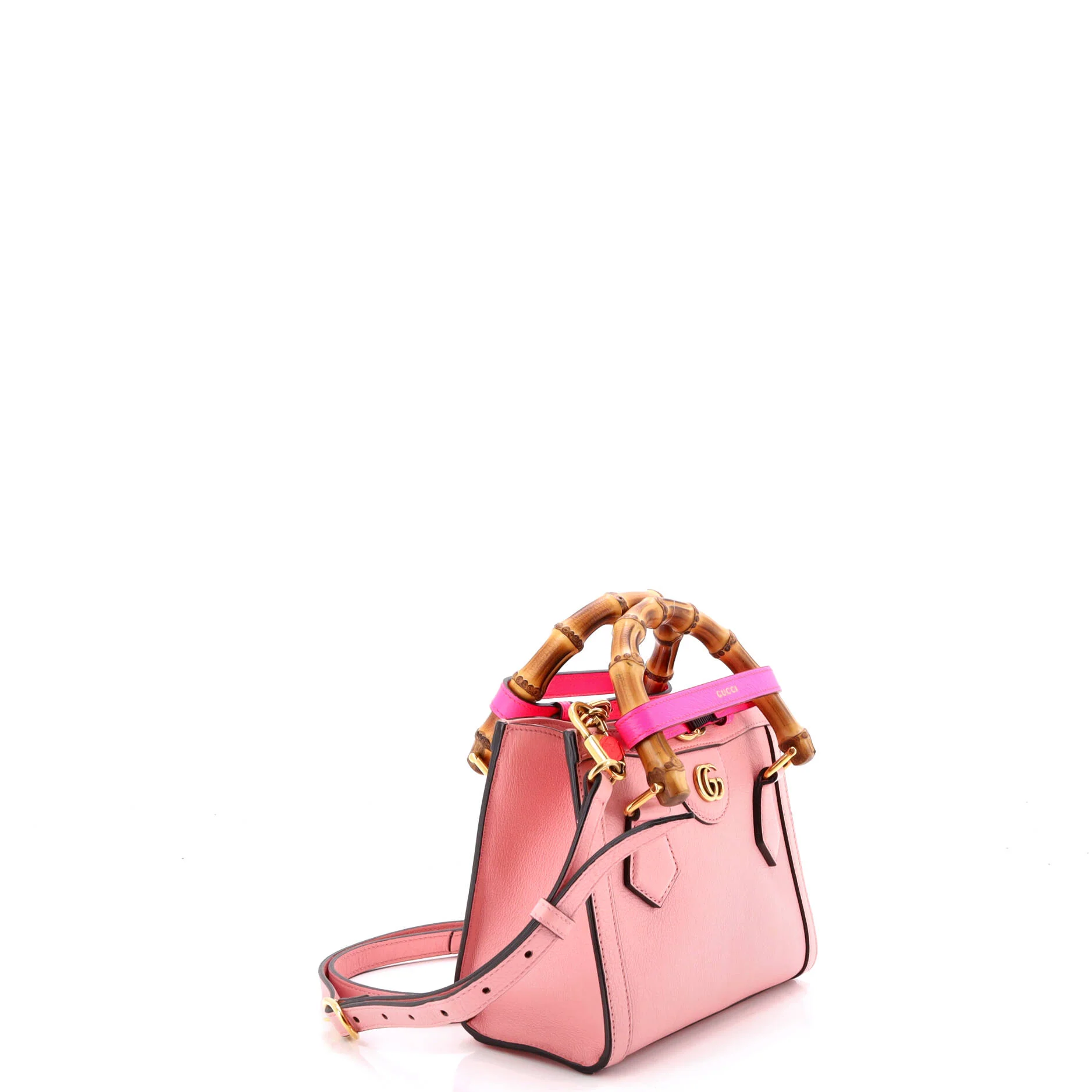 Diana NM Bamboo Handle Tote Leather Mini - Image 2
