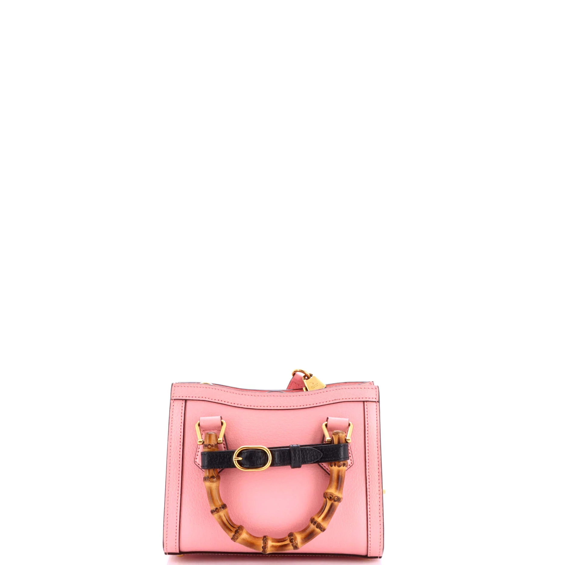 Diana NM Bamboo Handle Tote Leather Mini - Image 3
