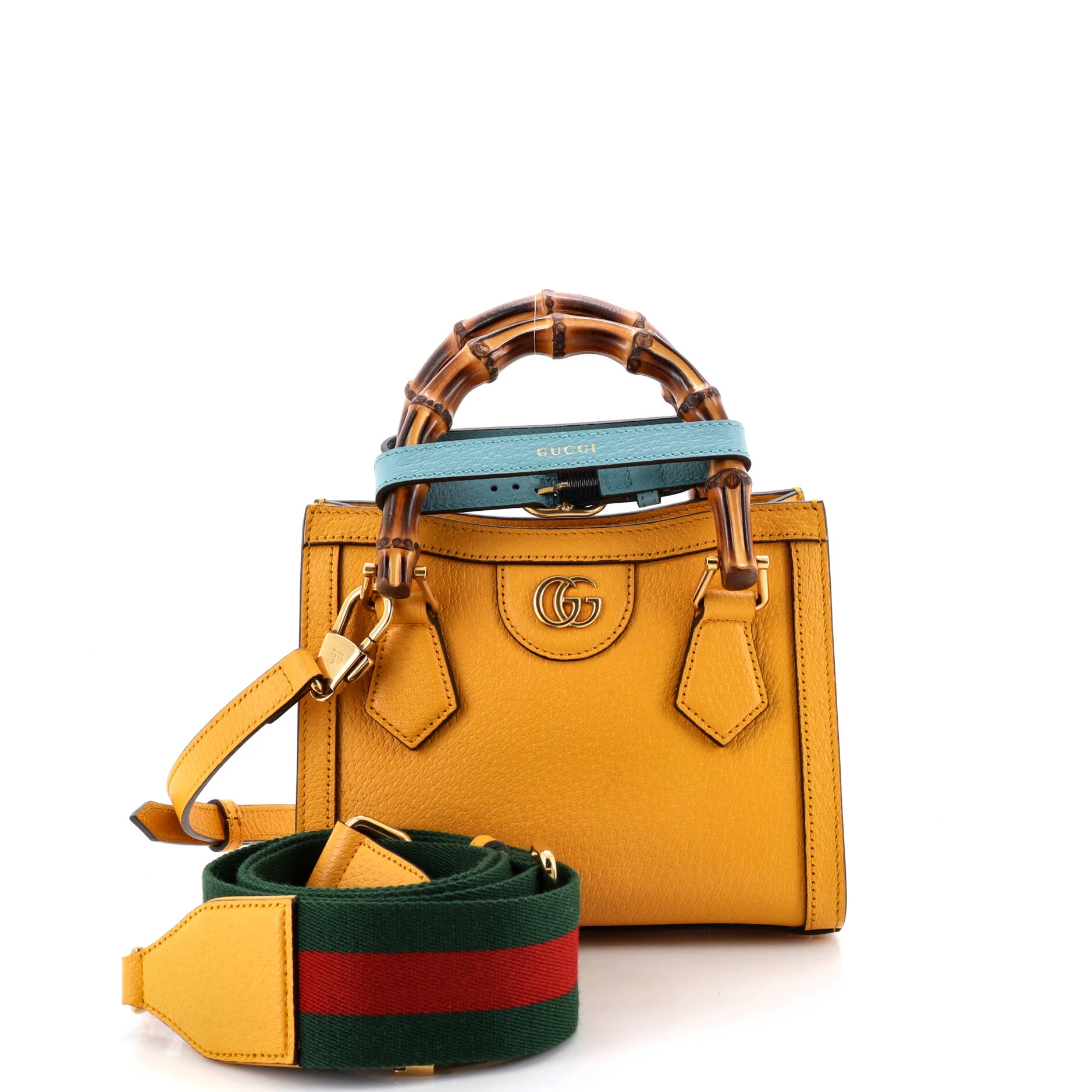 Diana NM Bamboo Handle Tote Leather Mini