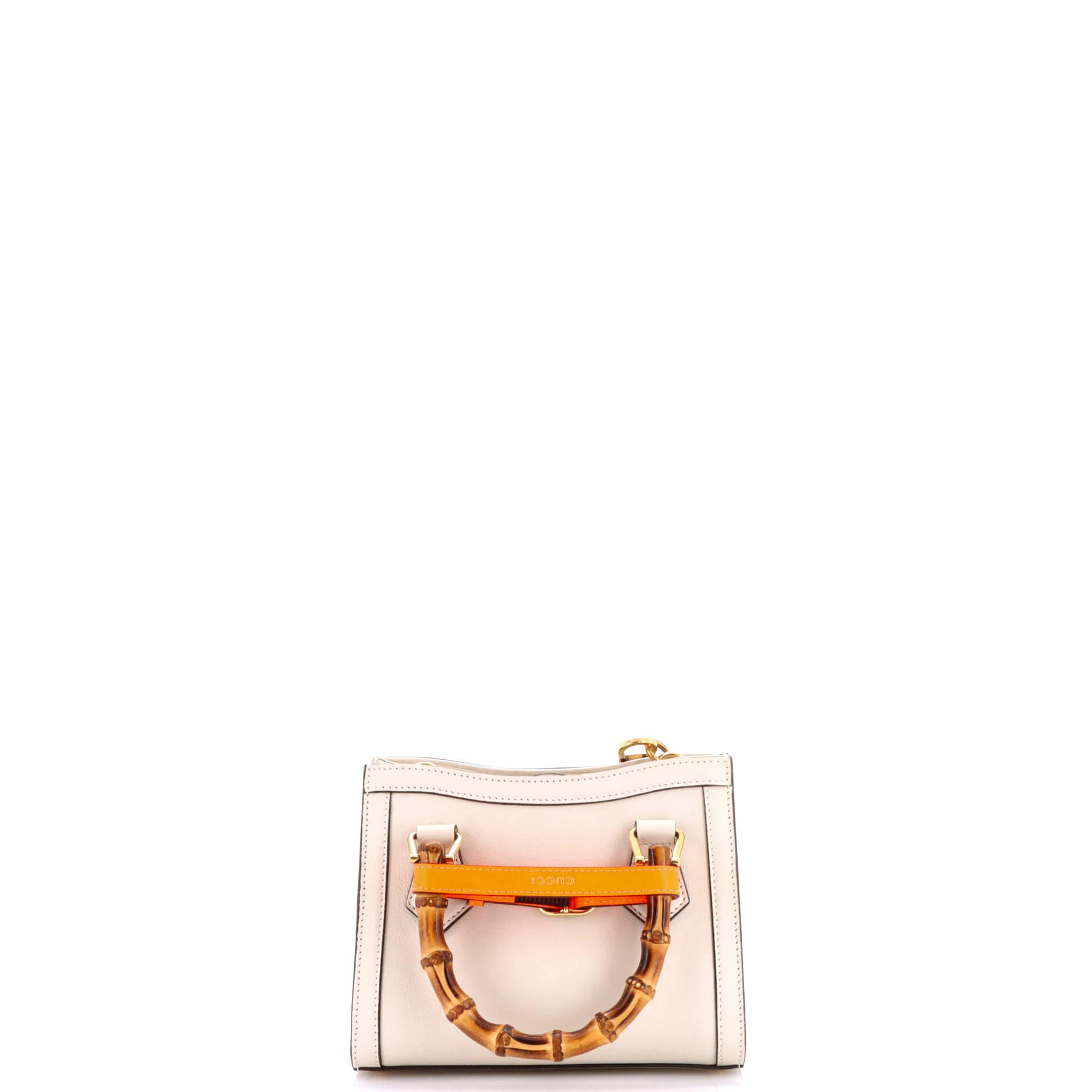 Diana NM Bamboo Handle Tote Leather Mini - Image 3