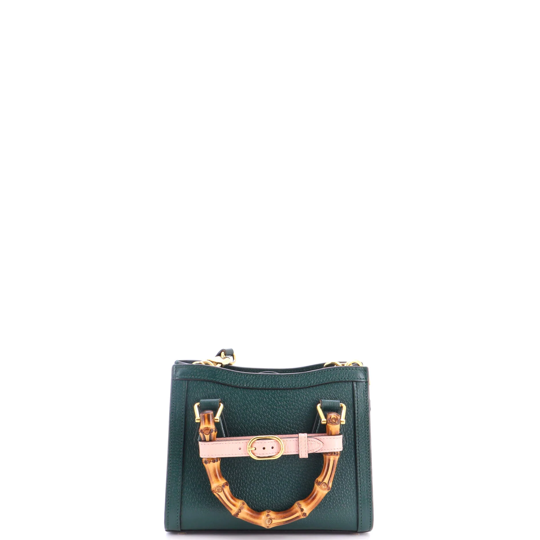Diana NM Bamboo Handle Tote Leather Mini - Image 3