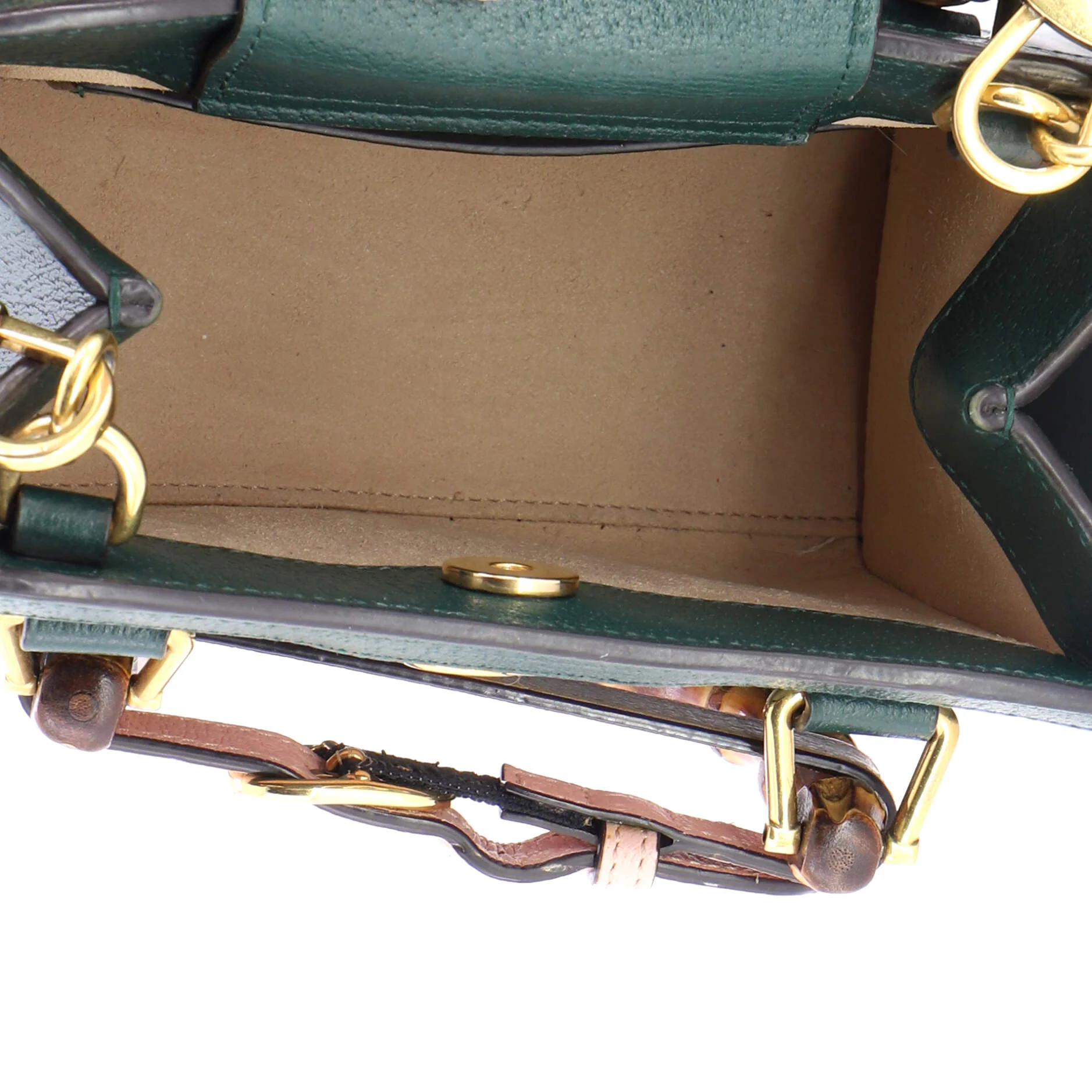 Diana NM Bamboo Handle Tote Leather Mini - Image 5