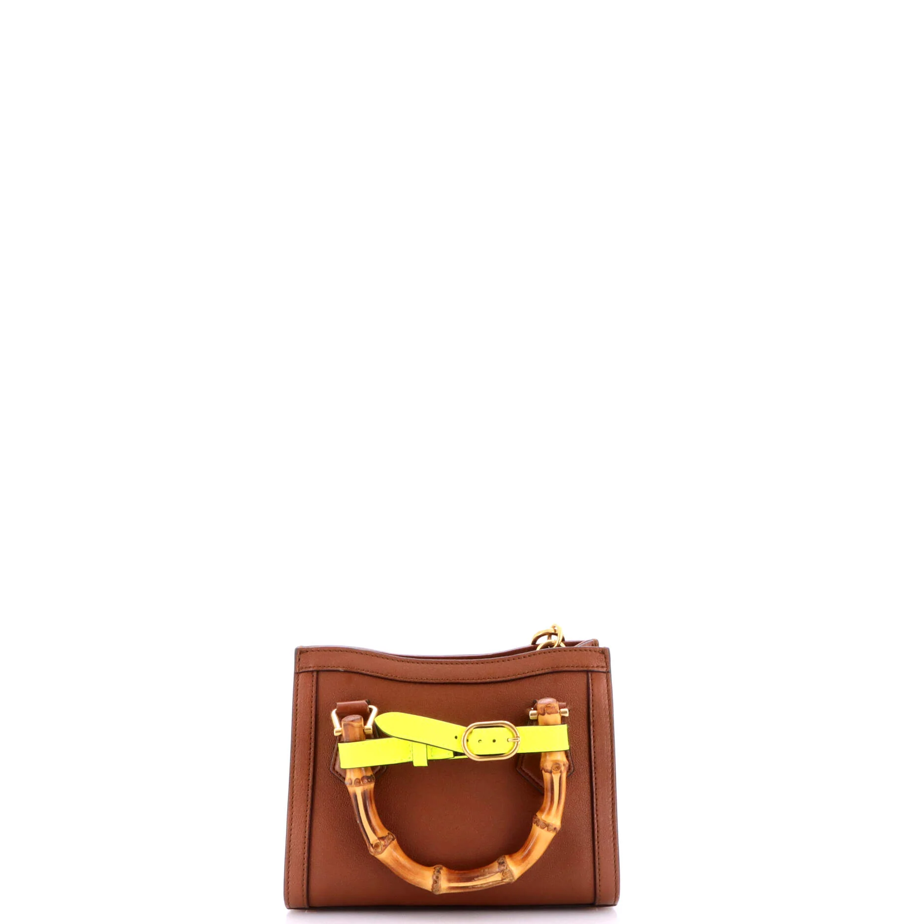 Diana NM Bamboo Handle Tote Leather Mini - Image 3