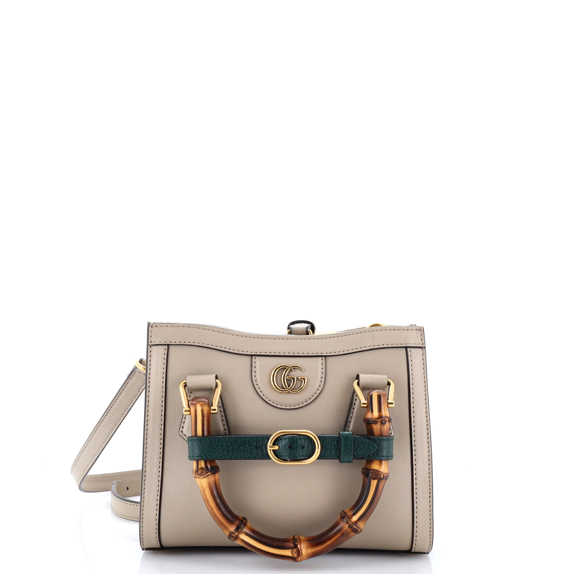 Diana NM Bamboo Handle Tote Leather Mini