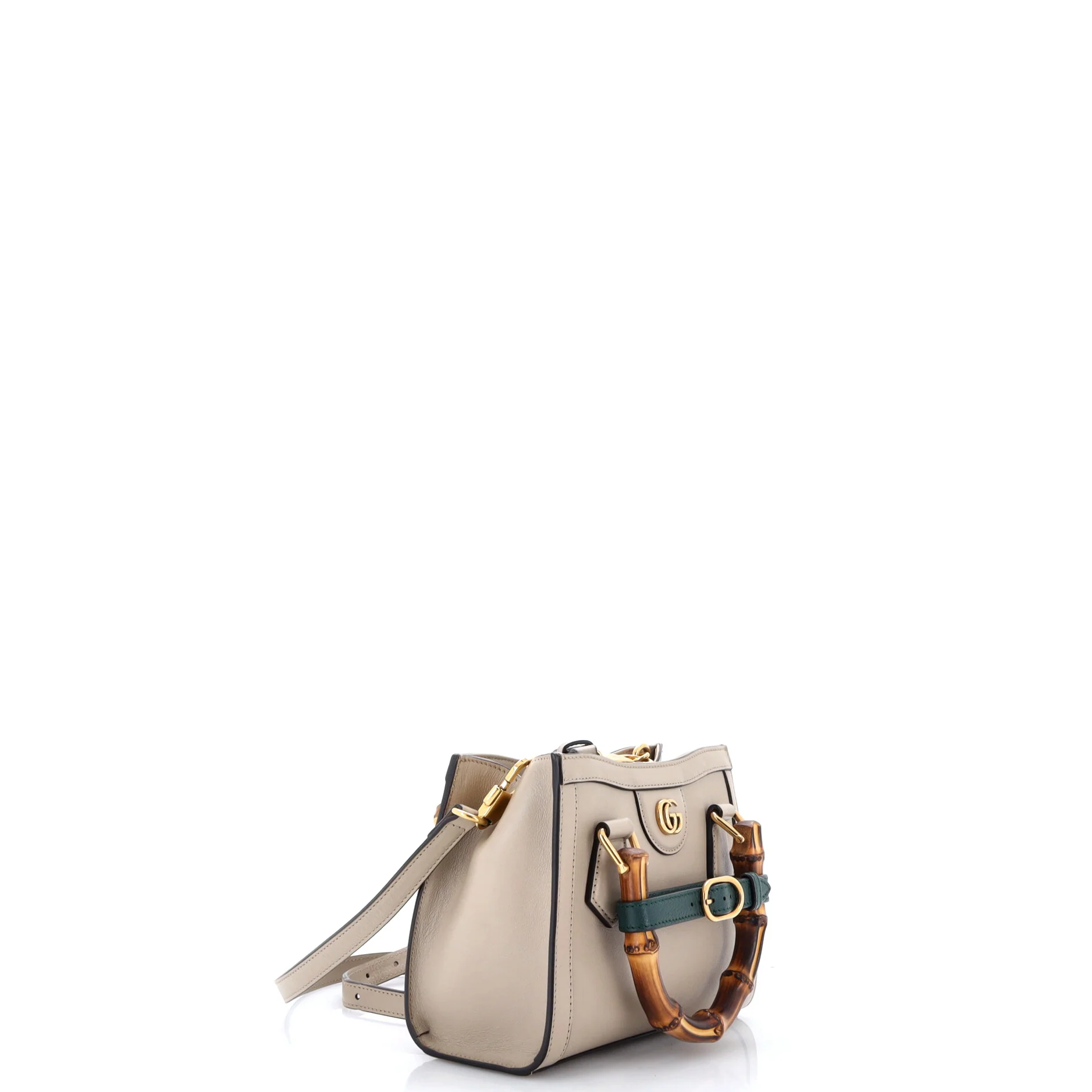 Diana NM Bamboo Handle Tote Leather Mini - Image 2