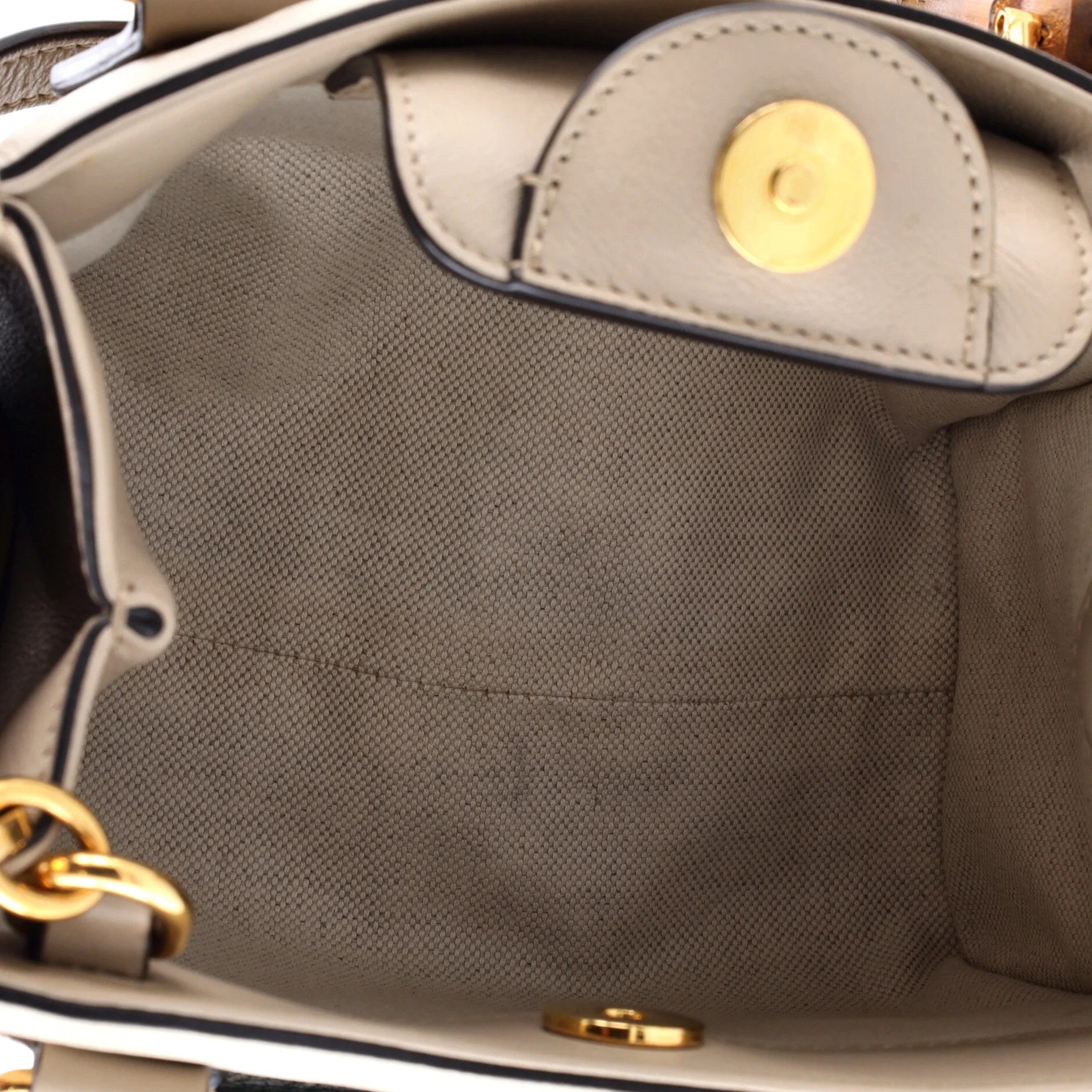 Diana NM Bamboo Handle Tote Leather Mini - Image 5