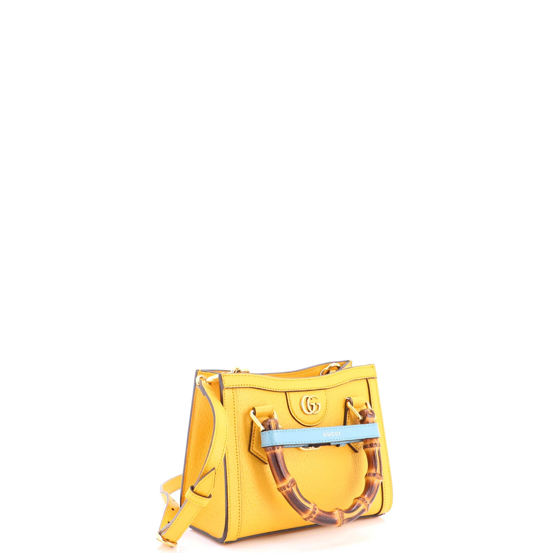 Diana NM Bamboo Handle Tote Leather Mini - Image 3