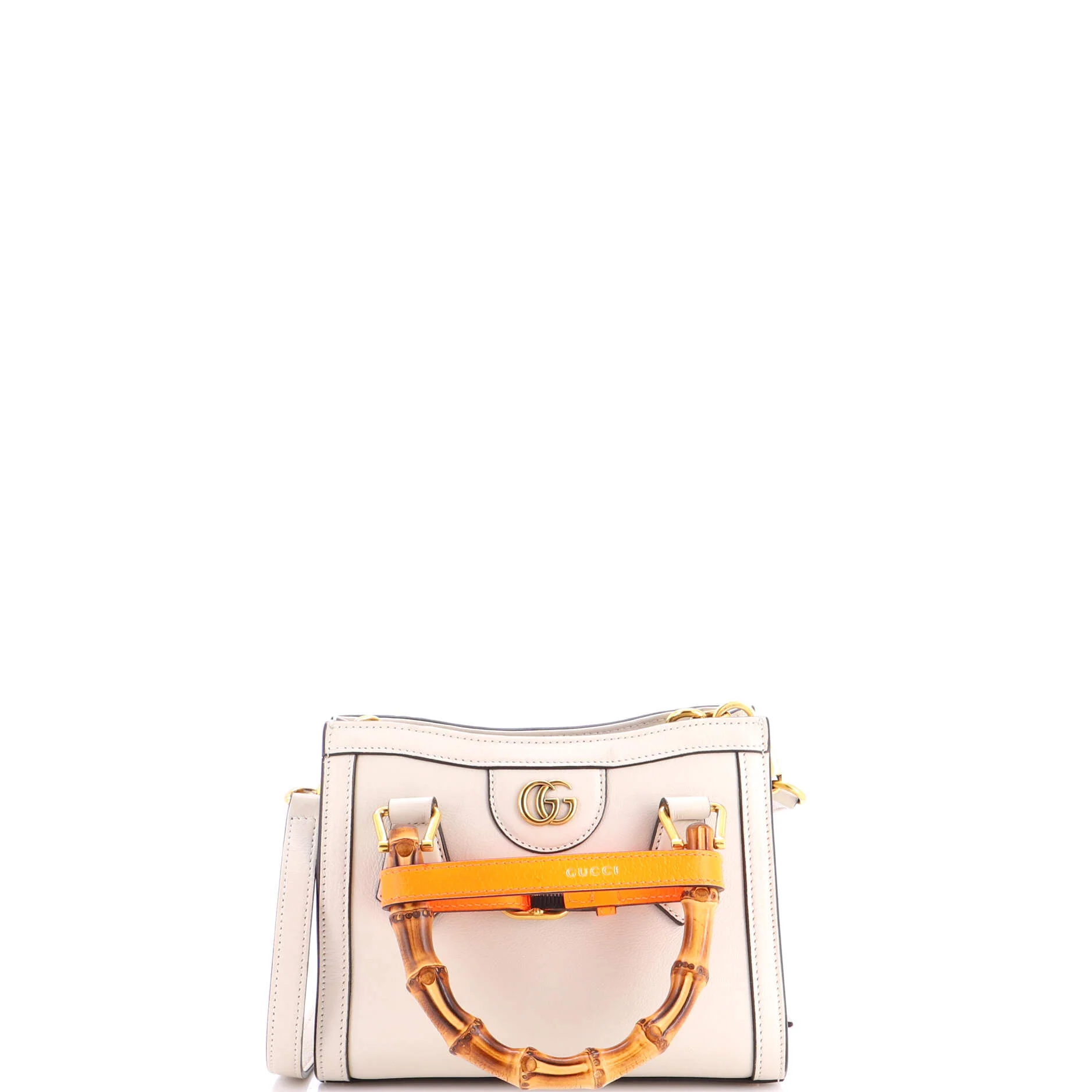Diana NM Bamboo Handle Tote Leather Mini