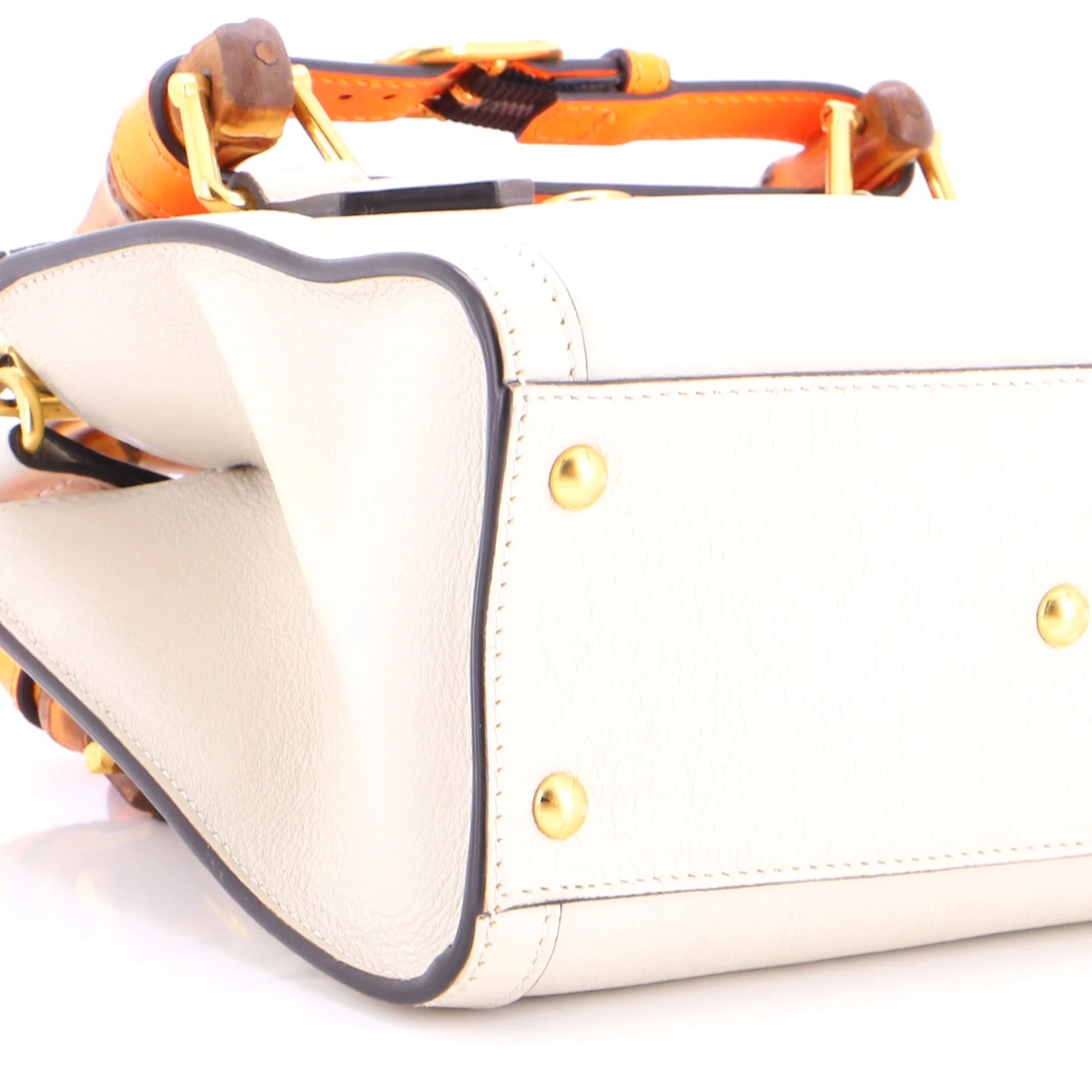 Diana NM Bamboo Handle Tote Leather Mini - Image 6